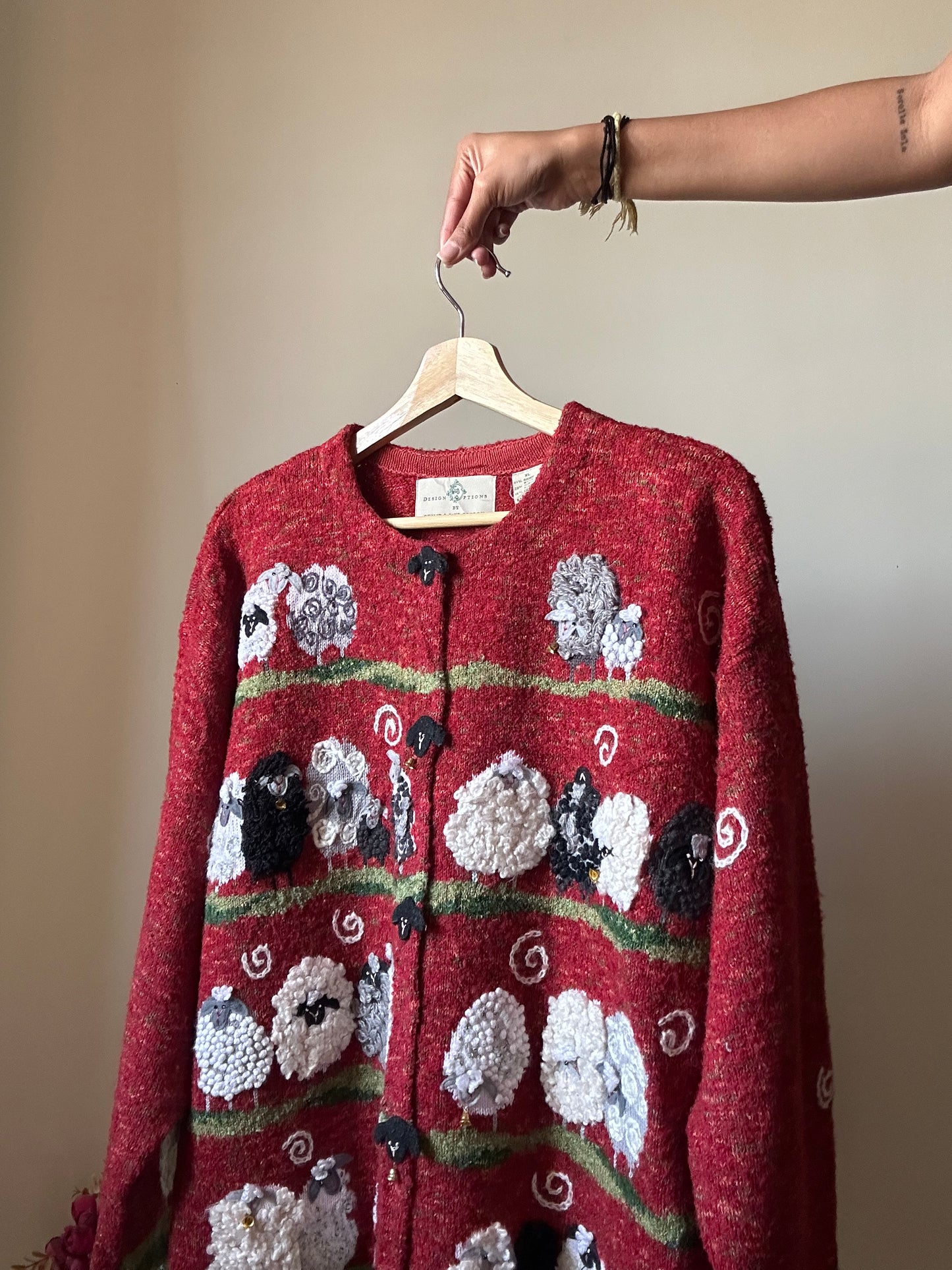 Vintage Design Options By Philip & Jane Gordon All Embroidered Cardigan
