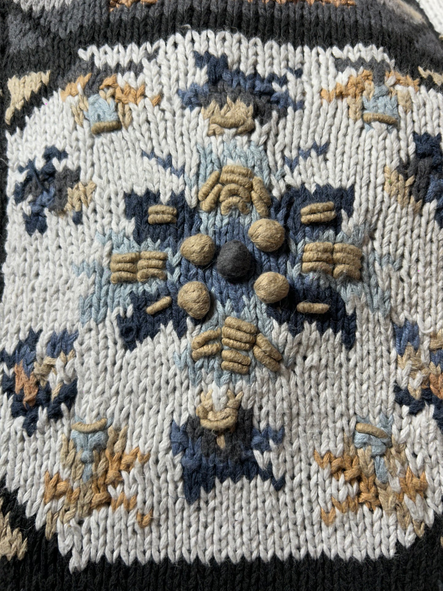 Vintage Crystal Kobe Hand Embroidered Pullover