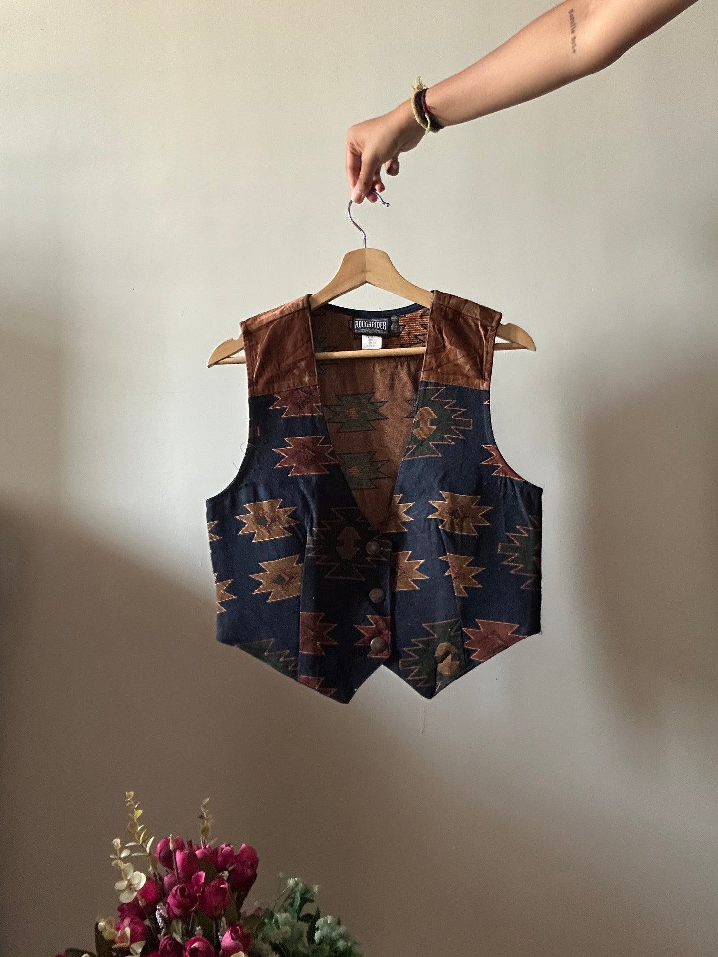 Roughrider Vintage All Weaved Fabric Vest