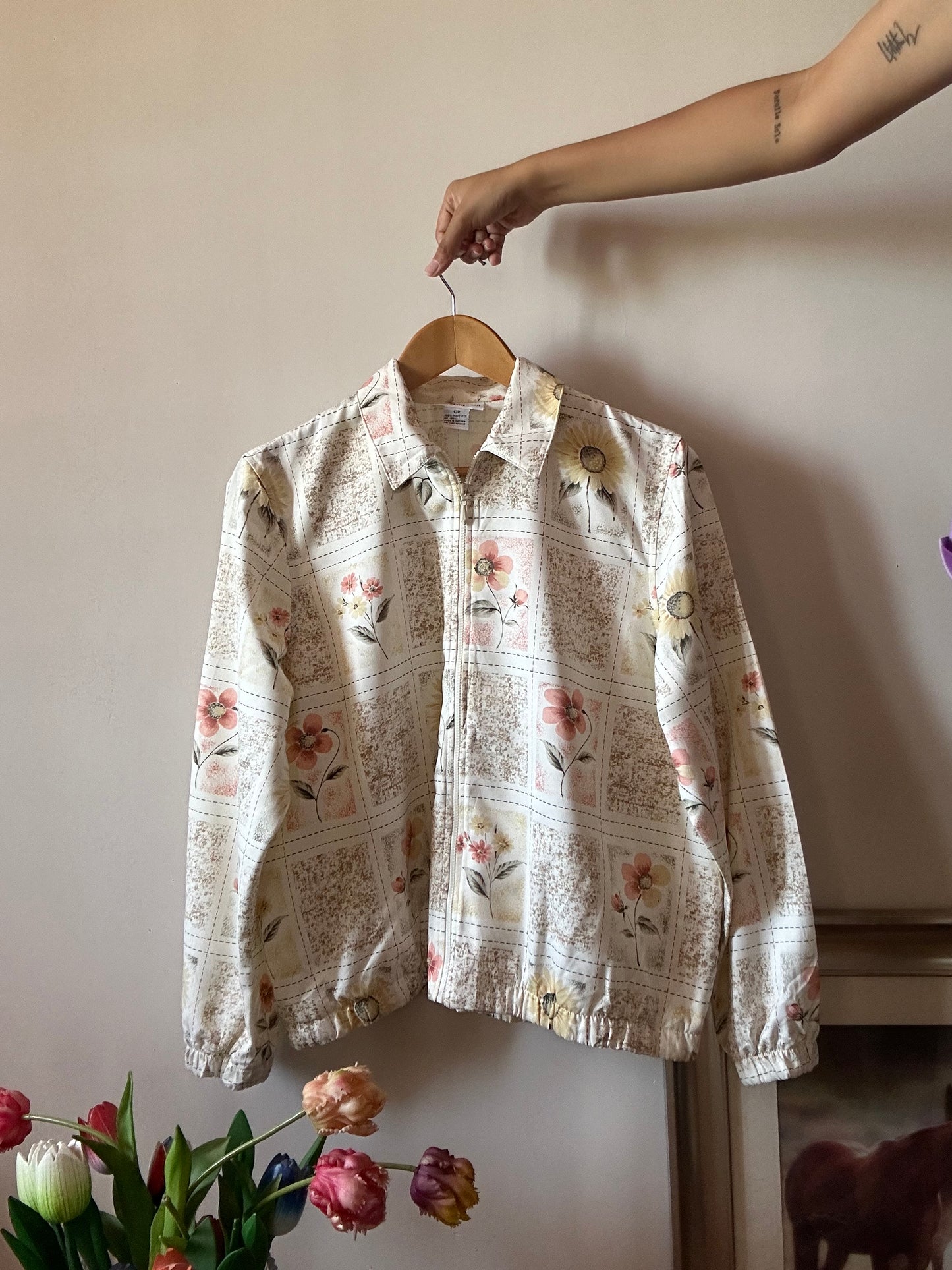 Alfred Dunner Vintage Zipper Opening Shirt