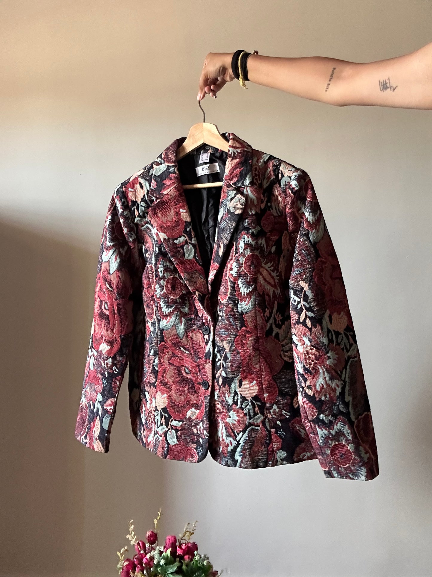 Vintage BPC Weaved Jacquard Blazer