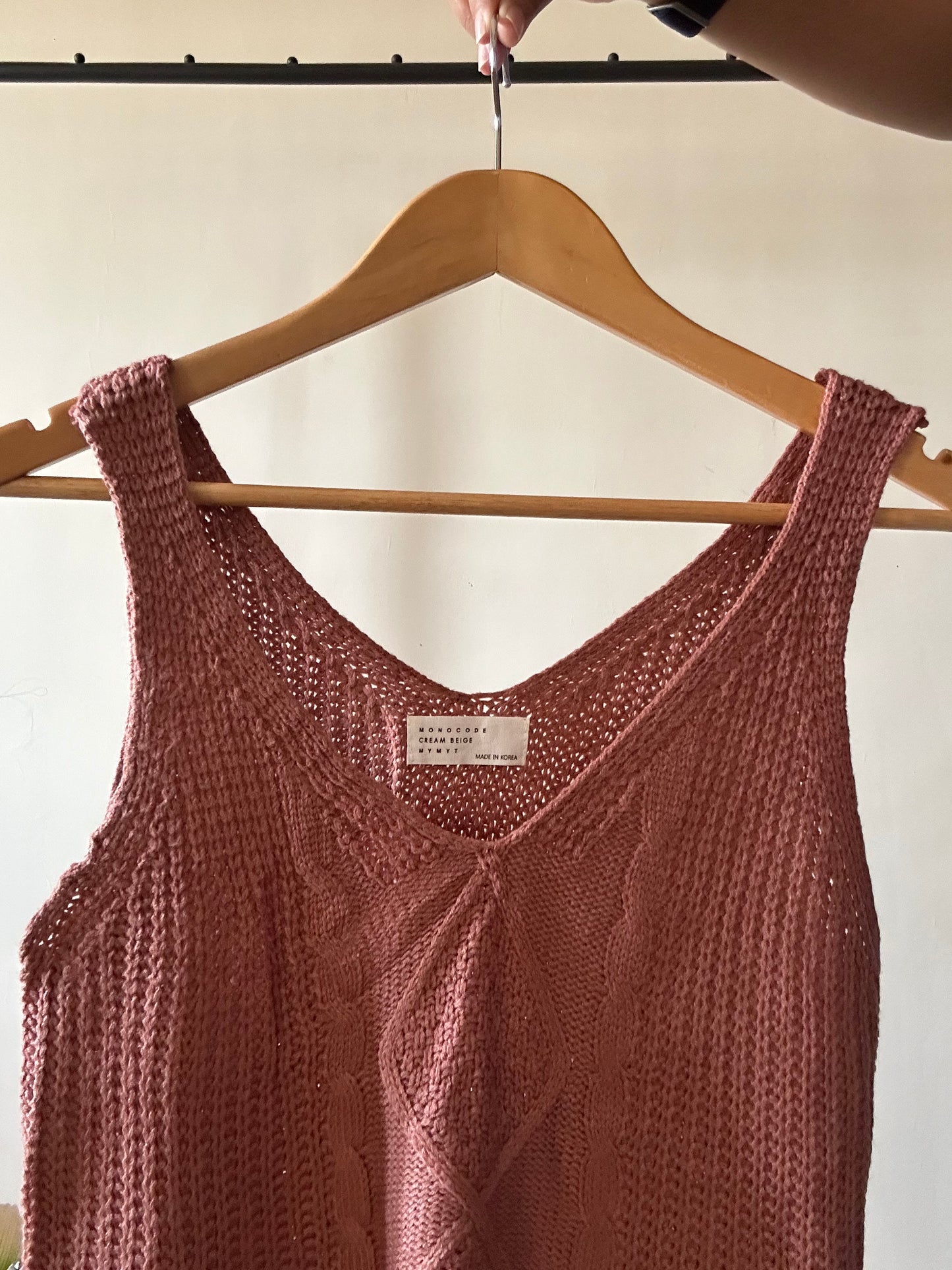 Monocode Crean Beige Mymyt Vintage Knit Top