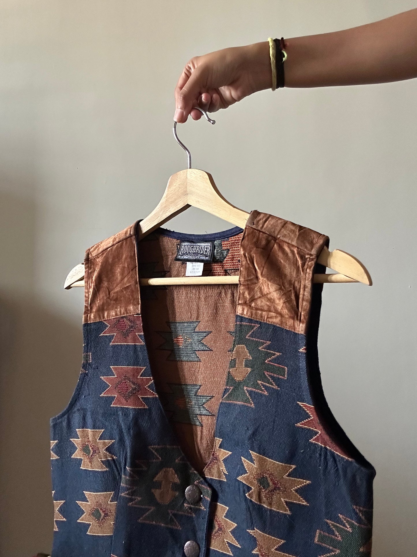 Roughrider Vintage All Weaved Fabric Vest
