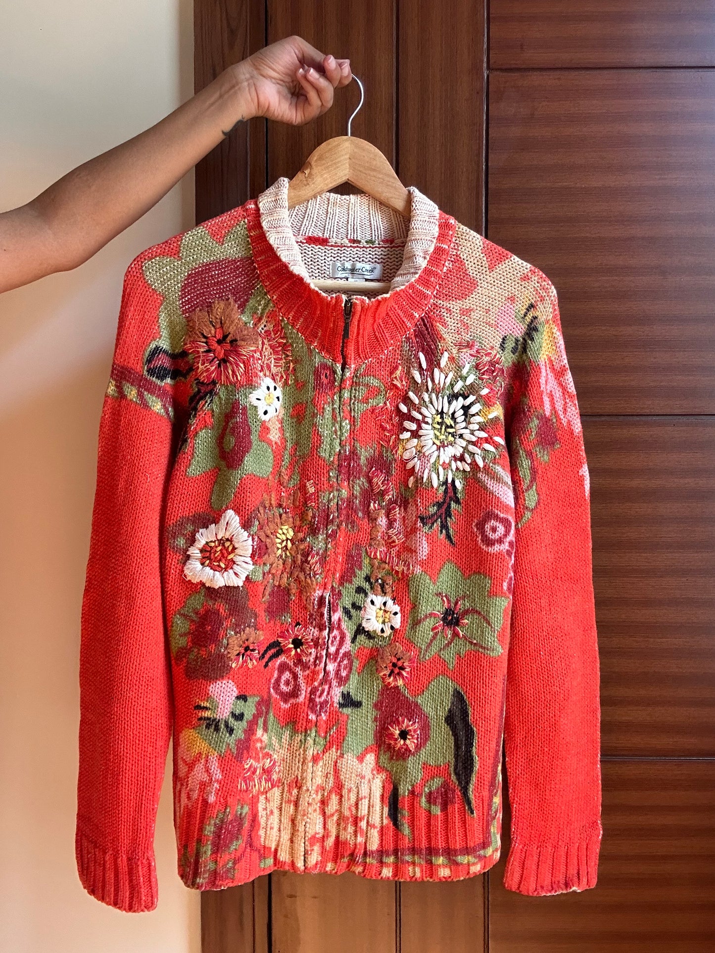 Coldwater Creek Embroidered Knit Pullover