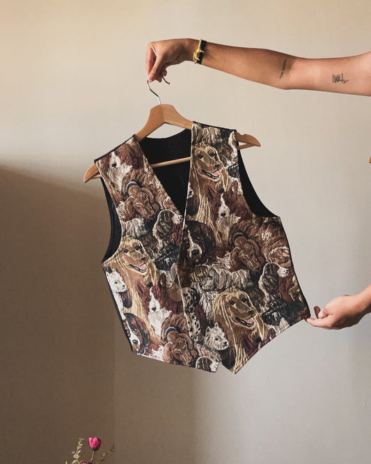 Vintage Doggu Weaved Vest