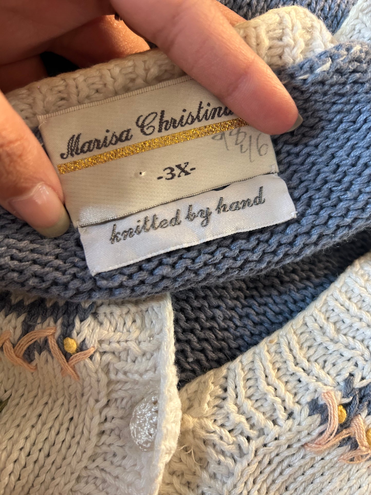 Marisa Christina Vintage Hand Knit Vest