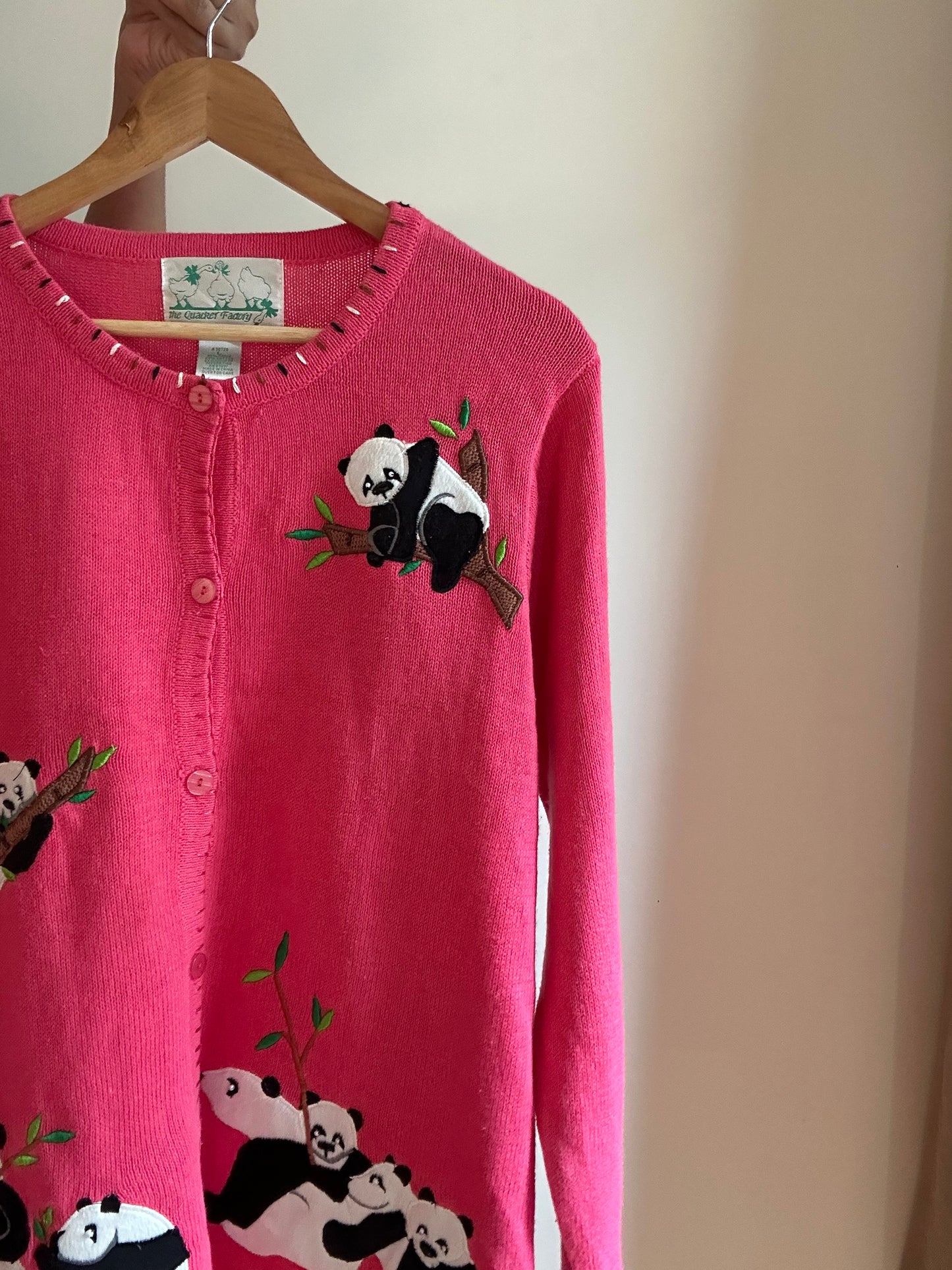 The Quacker Factory Vintage Panda Cardigan