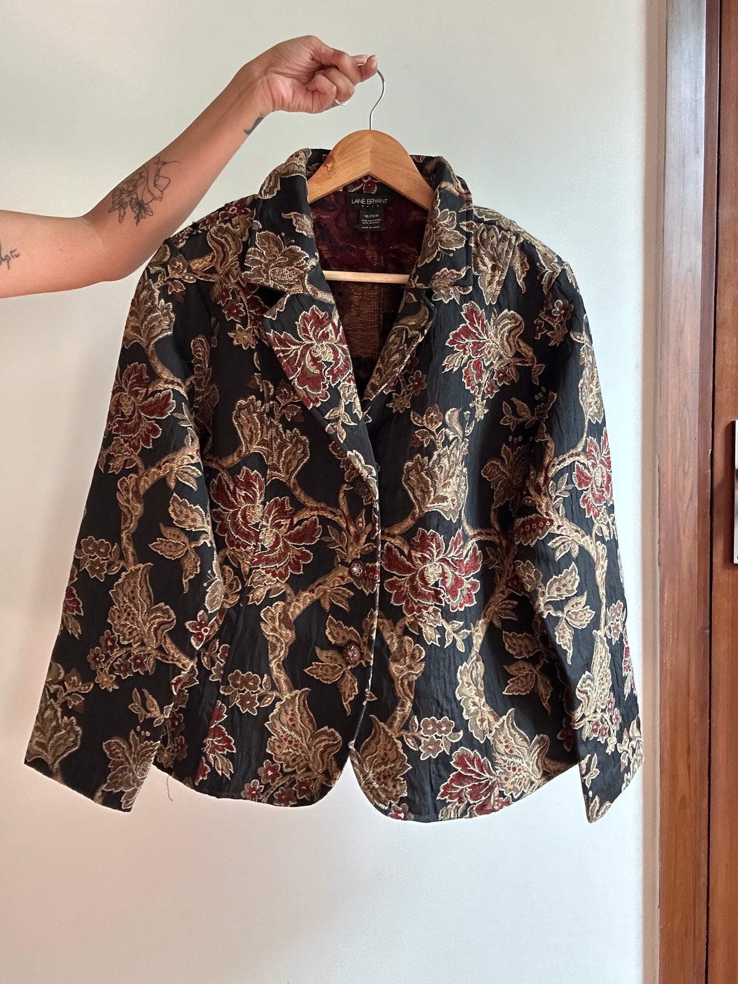 Vintage Lane Bryant Jacquard Blazer