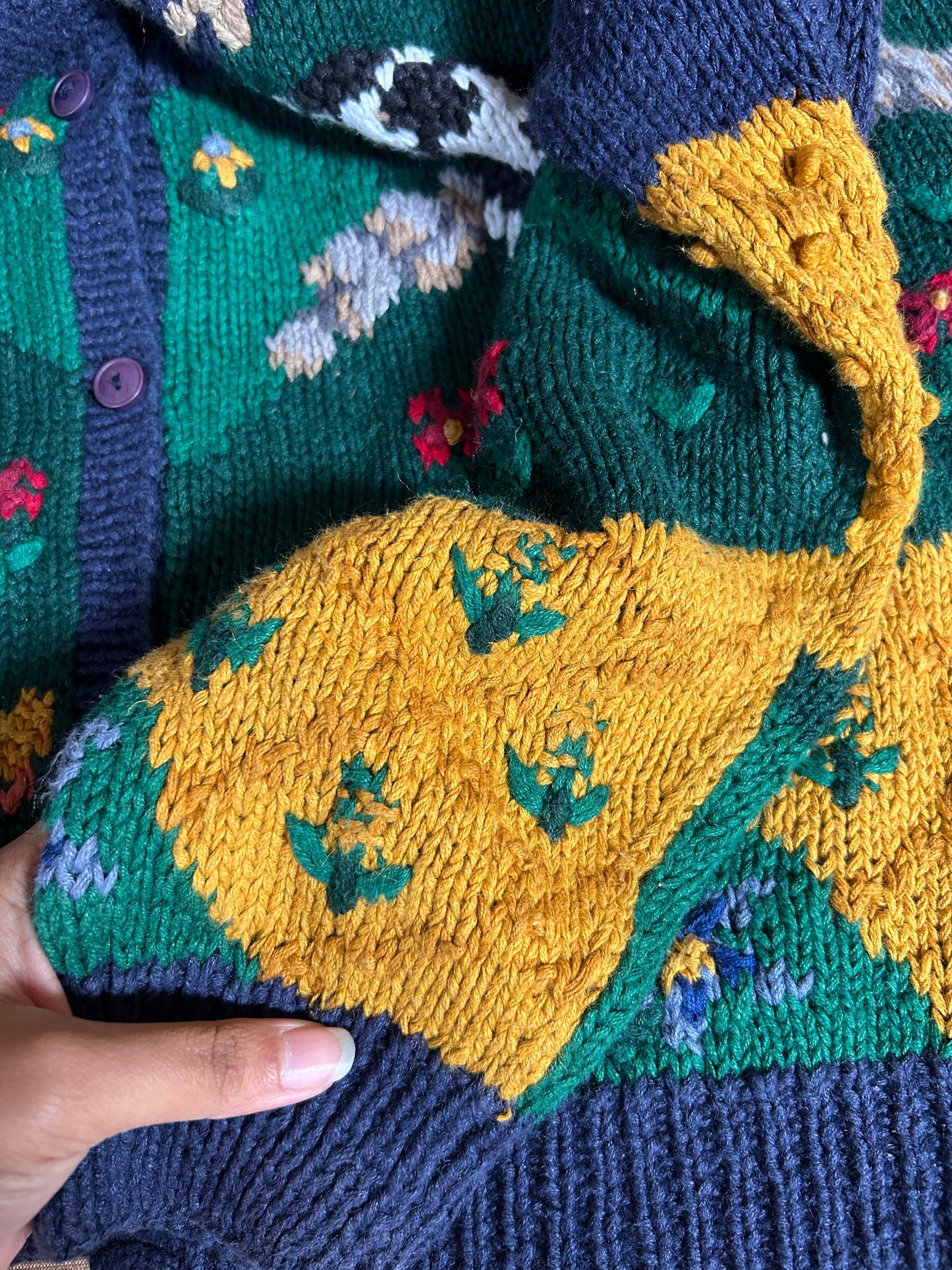 Signatures by Northern Isles Vintage Hand Knit Cardigan