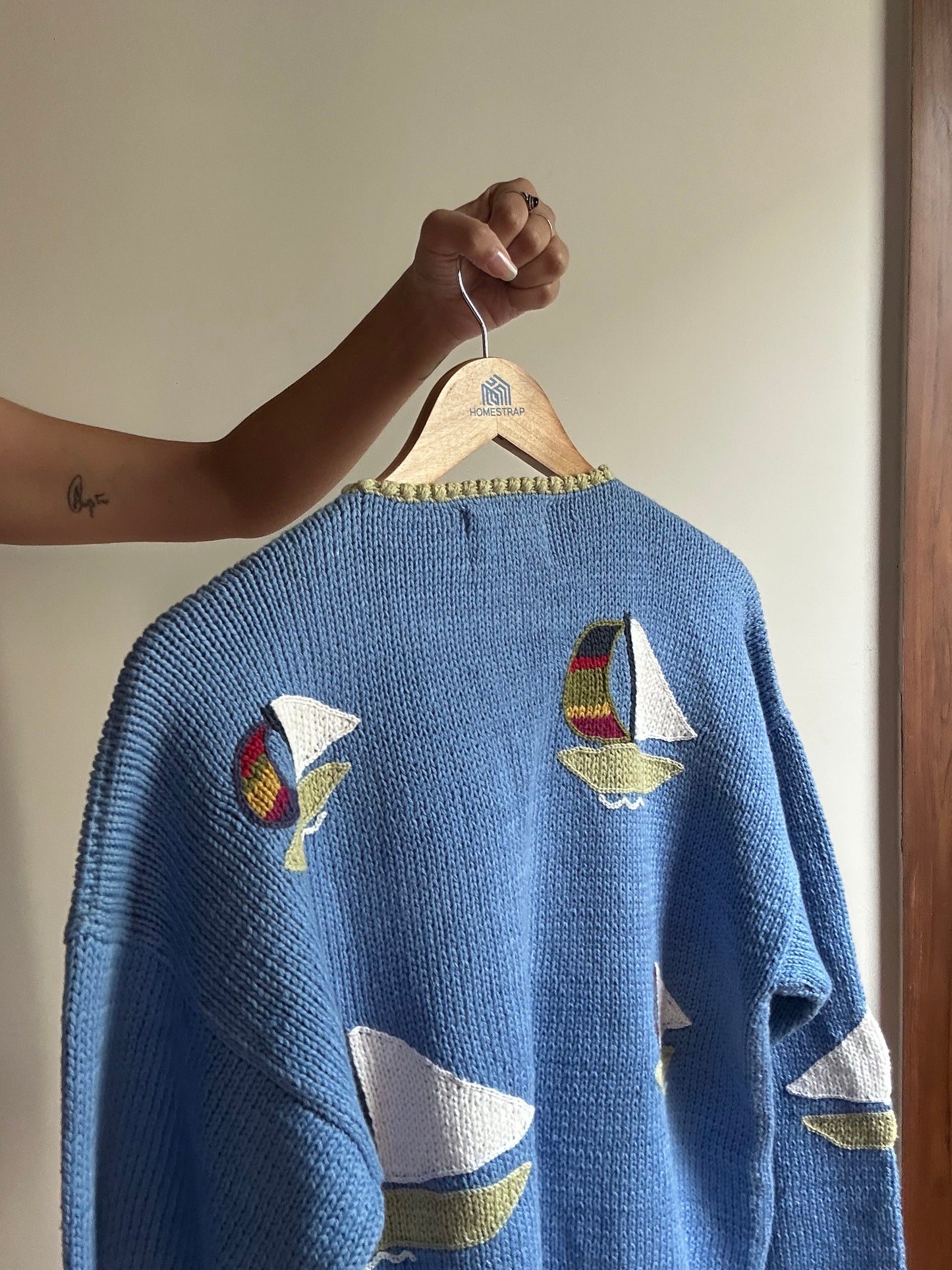 Cotton Salsa Vintage Hand Knit Cardigan