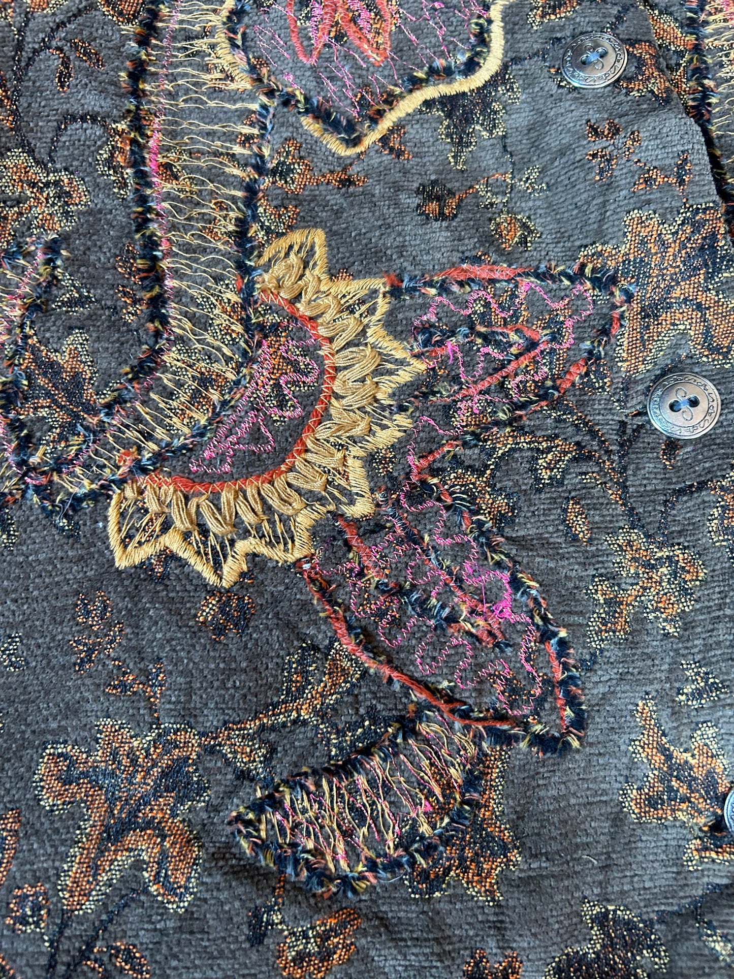 Vintage Coldwater Creek All Embroidered Shaket