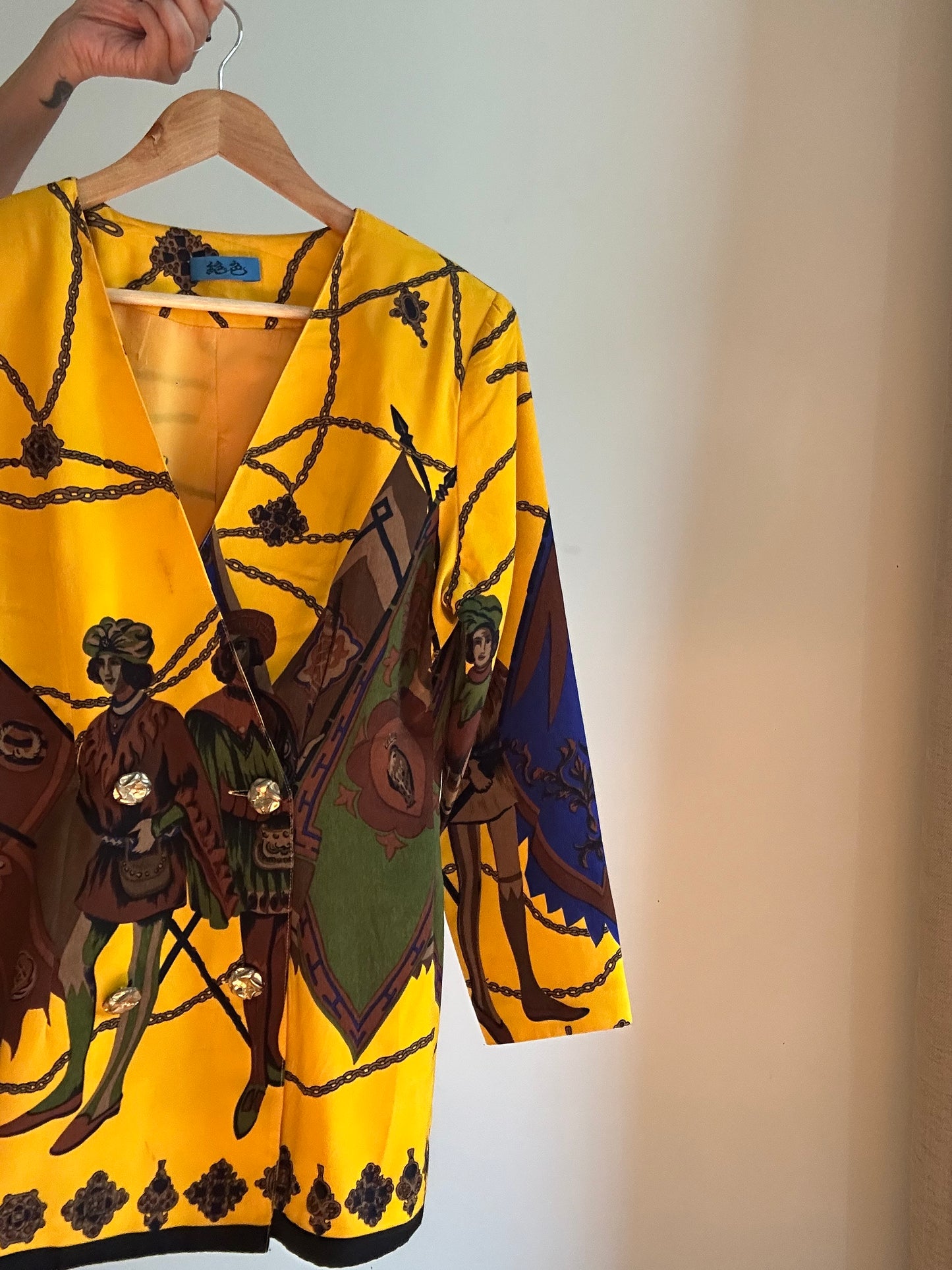 Vintage All Printed Blazer