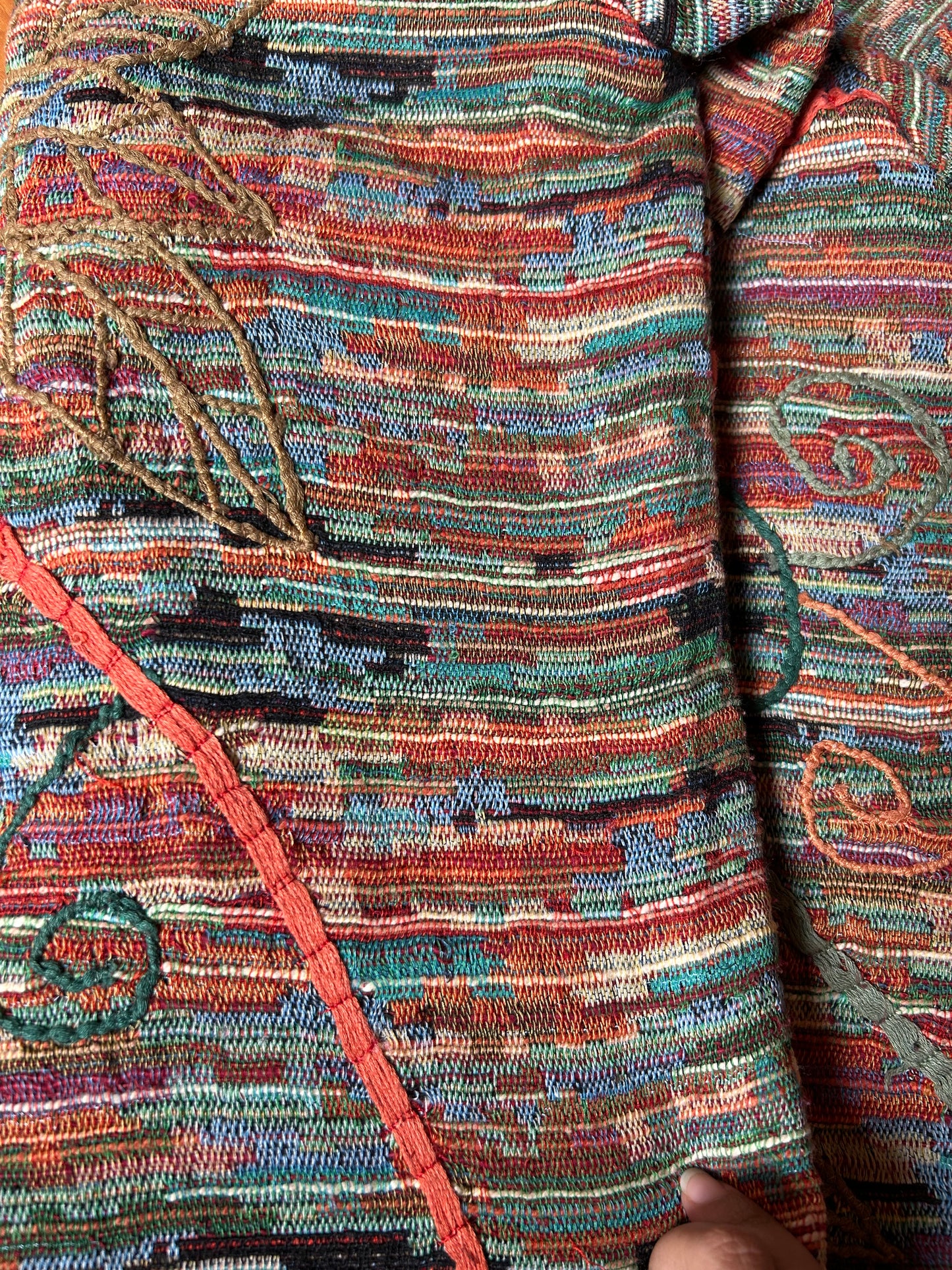 Coldwater Creek Vintage Weave and Embroidered Shaket