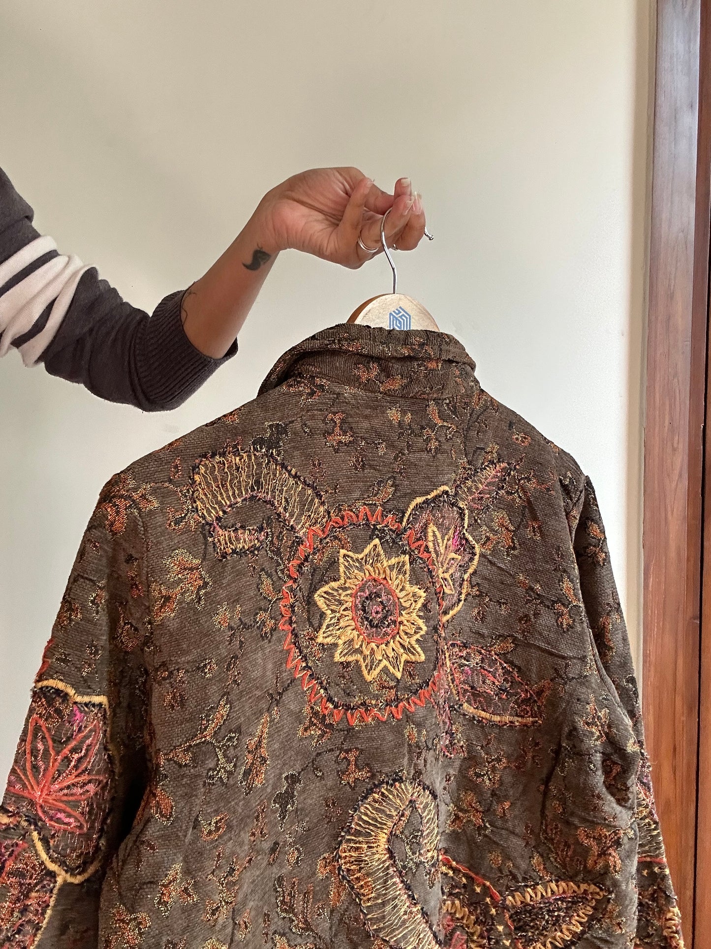 Vintage Coldwater Creek All Embroidered Shaket