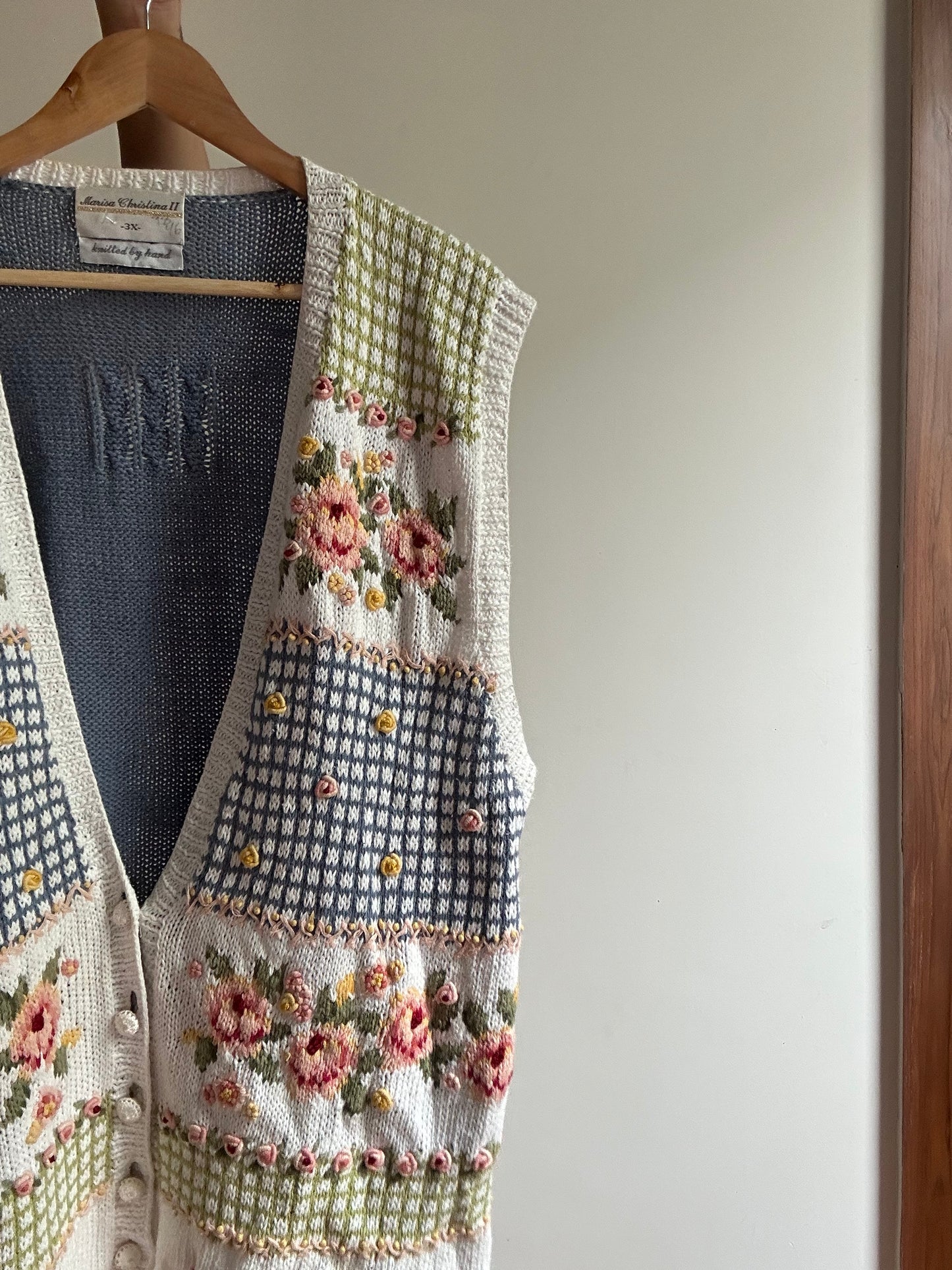 Marisa Christina Vintage Hand Knit Vest