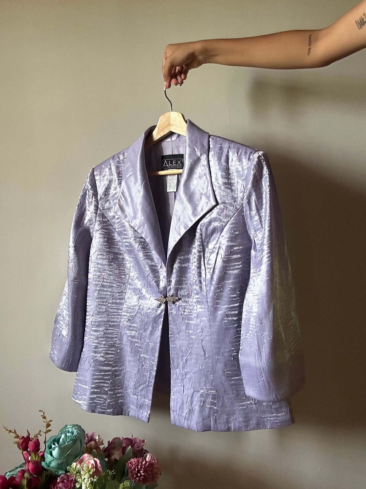 Alex Vintage Crinkled Blazer
