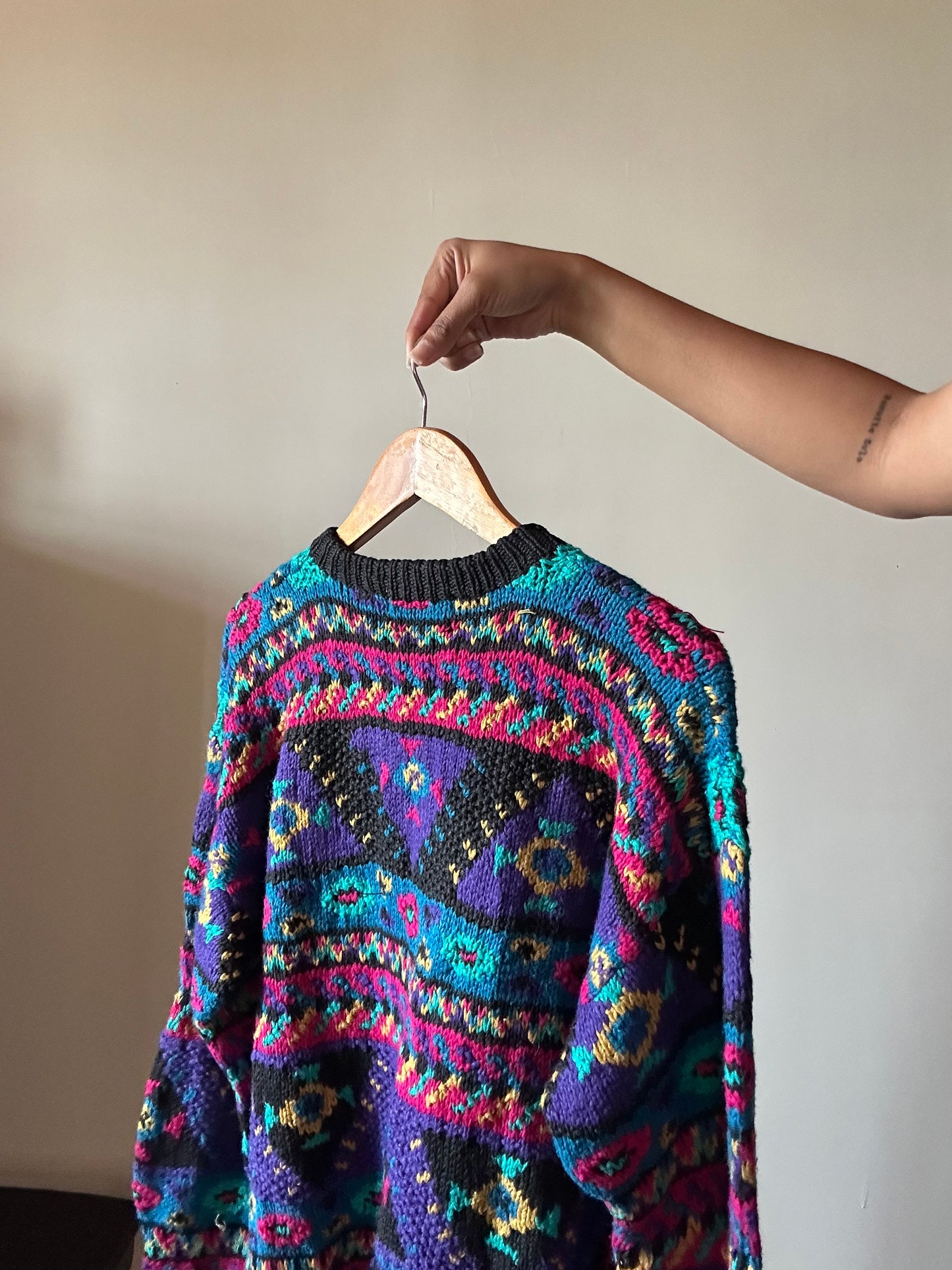 Vintage Northern Isles Hand Knit Pullover