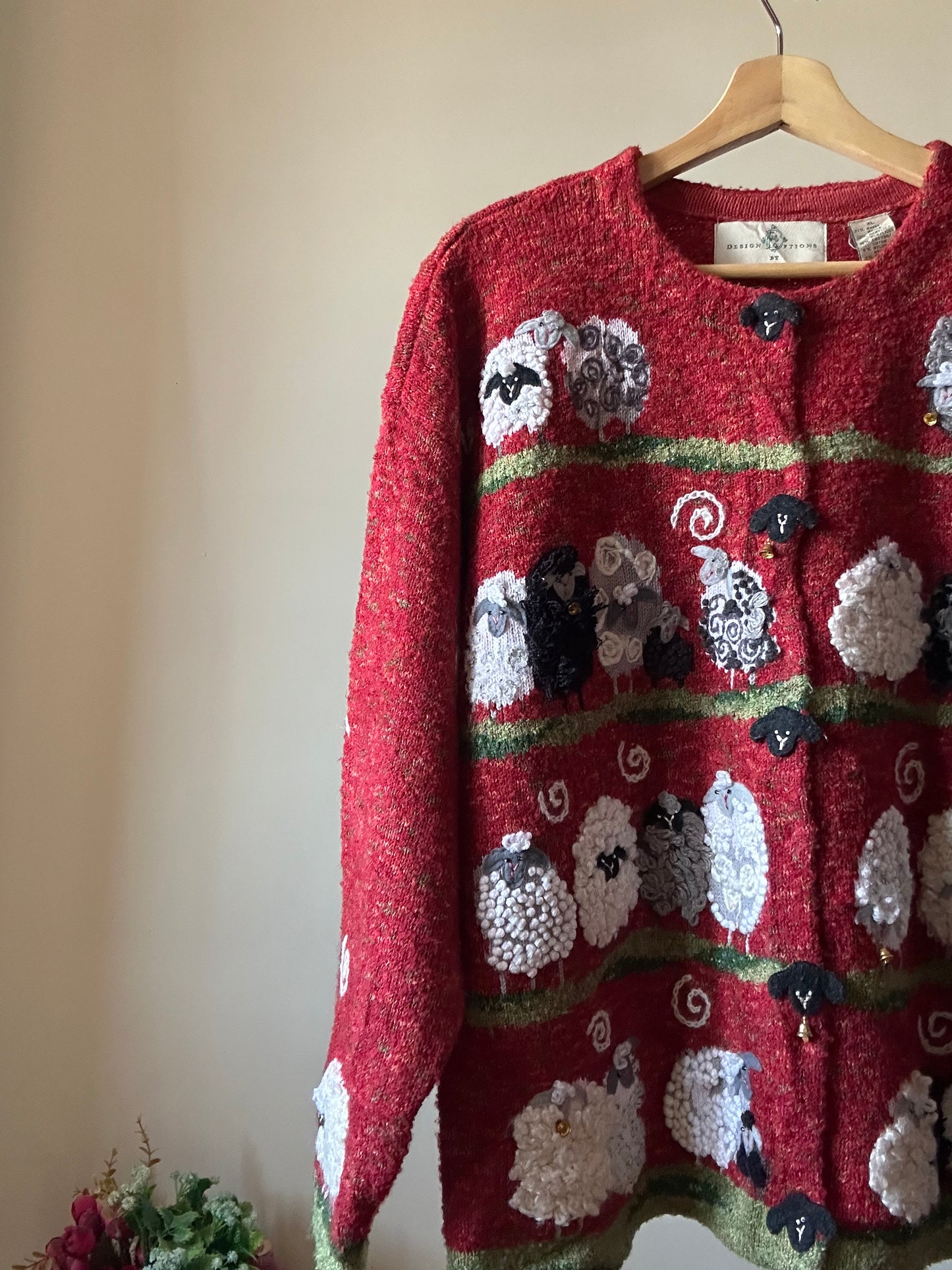 Vintage Design Options By Philip & Jane Gordon All Embroidered Cardigan