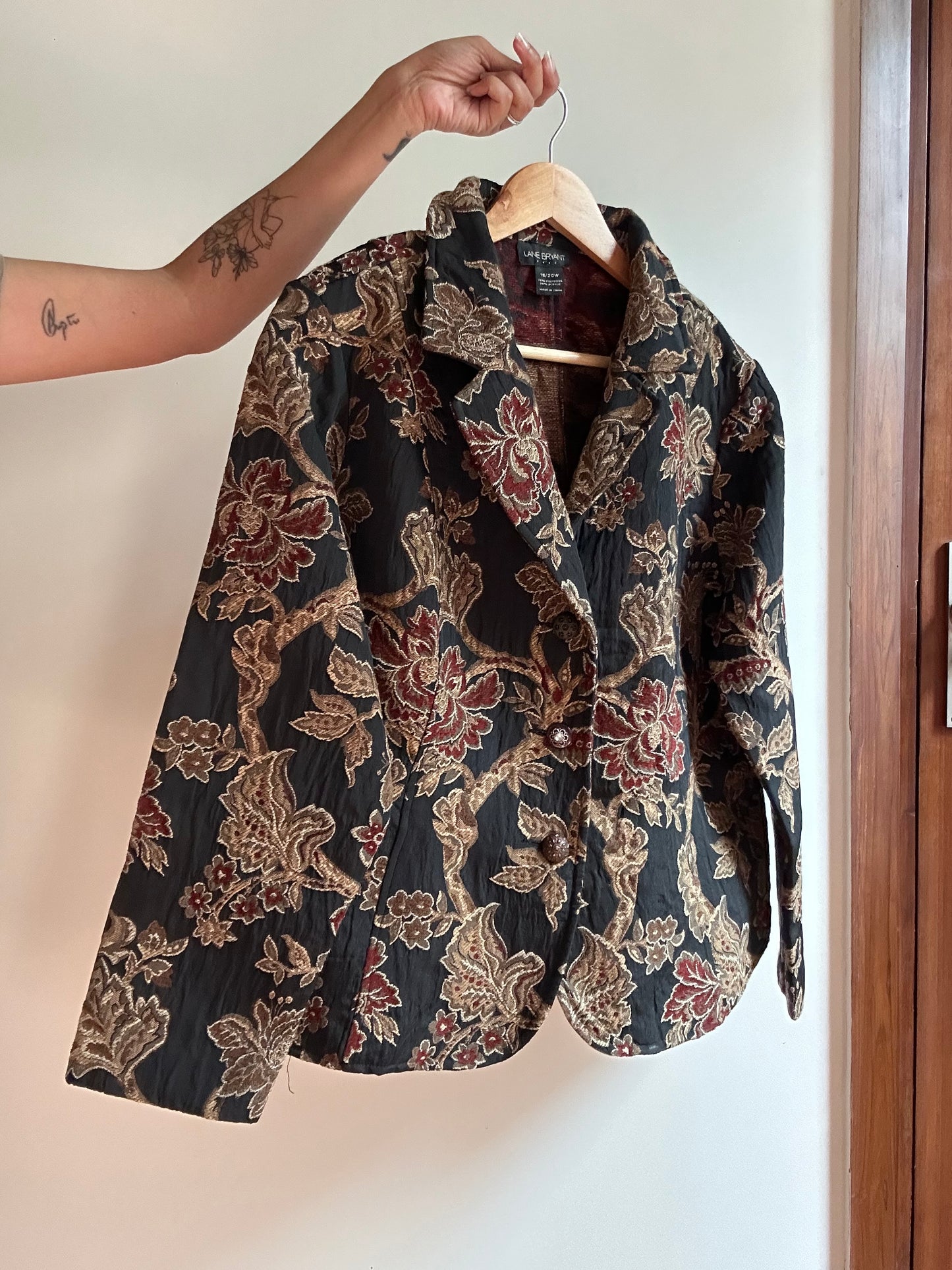 Vintage Lane Bryant Jacquard Blazer