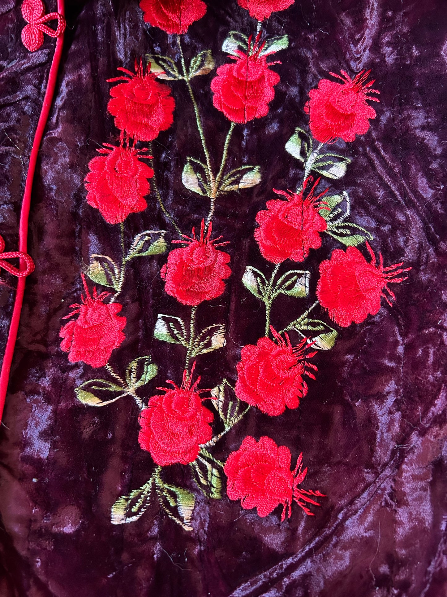 Vintage Chinese Style Velvet Shaket