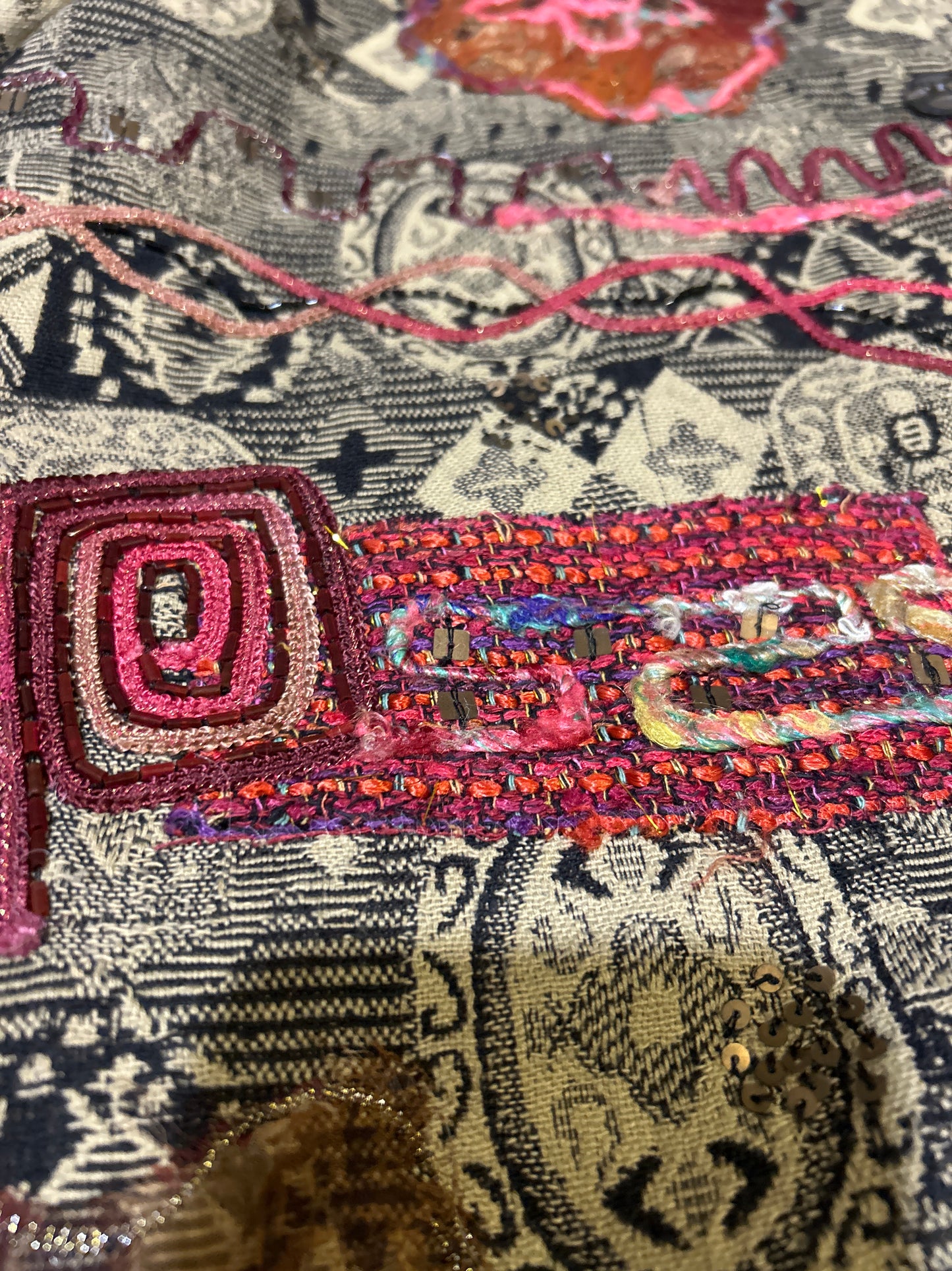 Vintage Coldwater Creek All Embroidered and Weaved Shaket