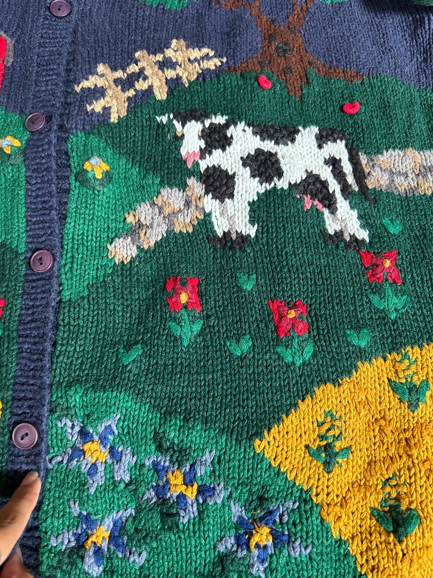 Signatures by Northern Isles Vintage Hand Knit Cardigan