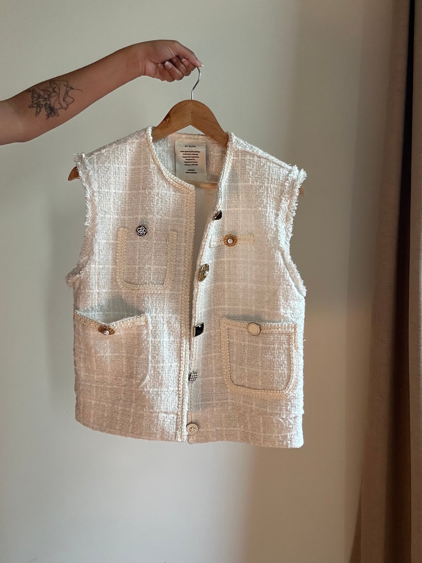 Vintage By Flow Tweed Vest