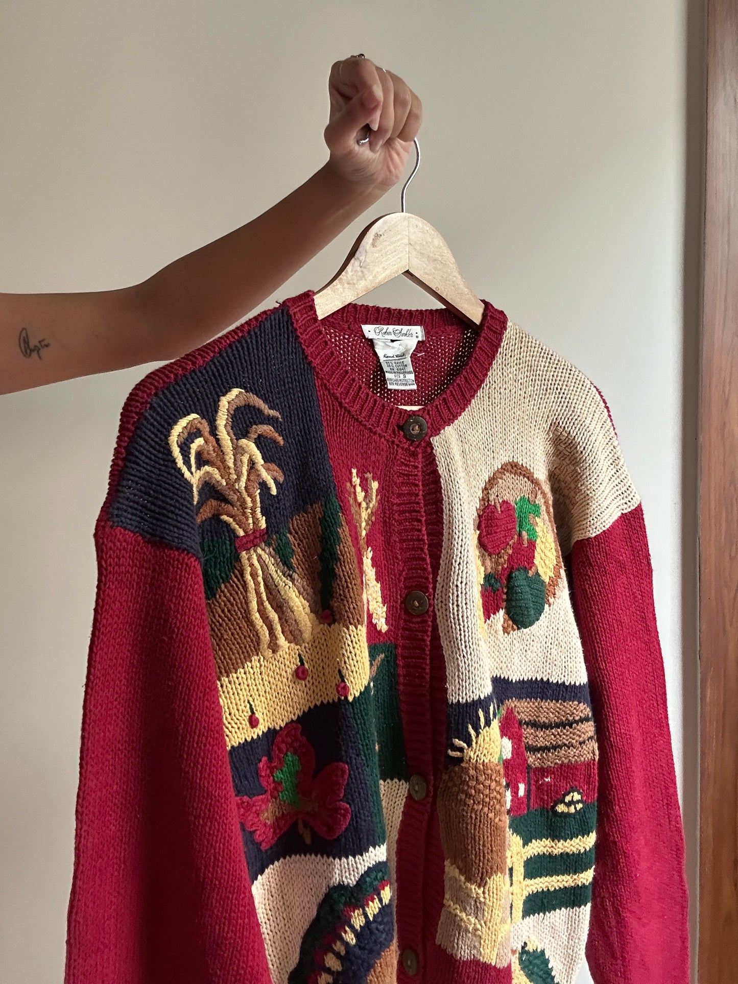 Robin Sinkler Vintage Hand Knit Cardigan