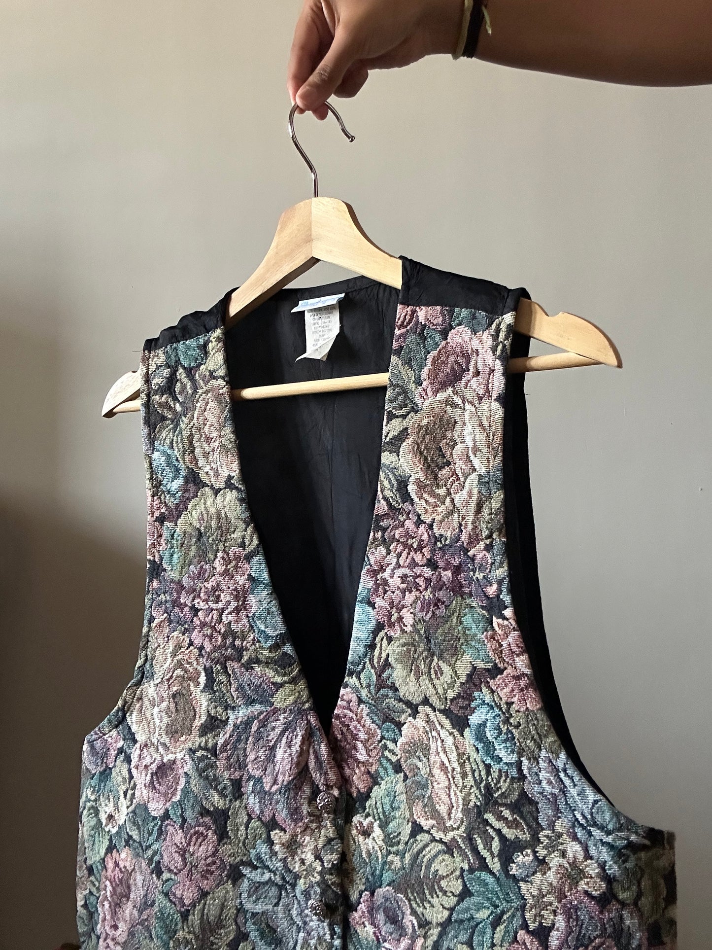 Vintage Jacquard Vest By Backroad Blues