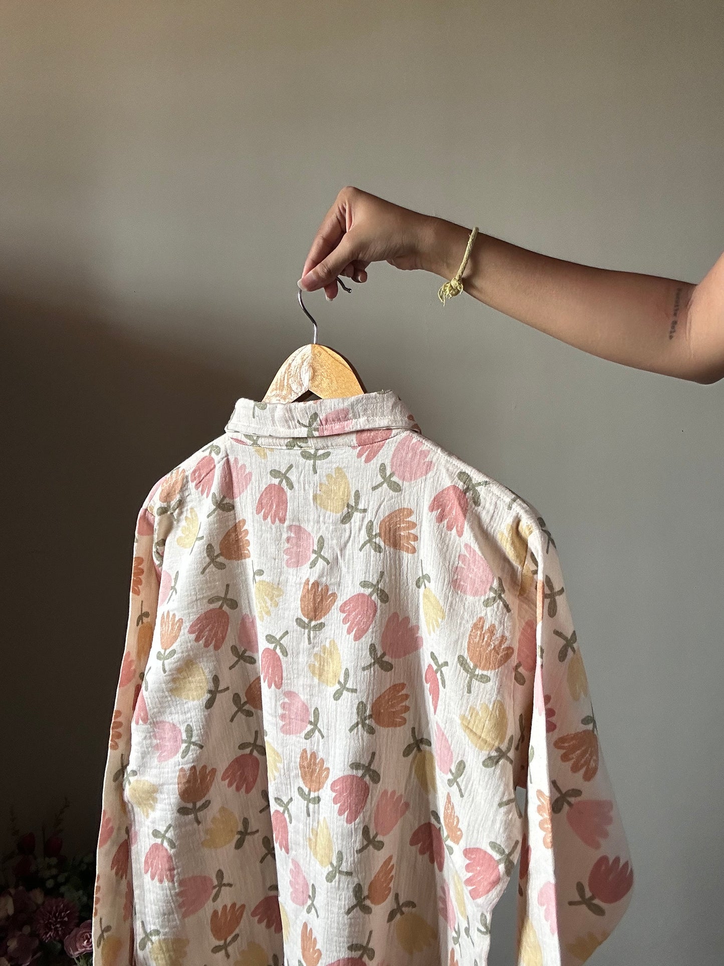 Pinteresty Vintage Floral Print Shirt