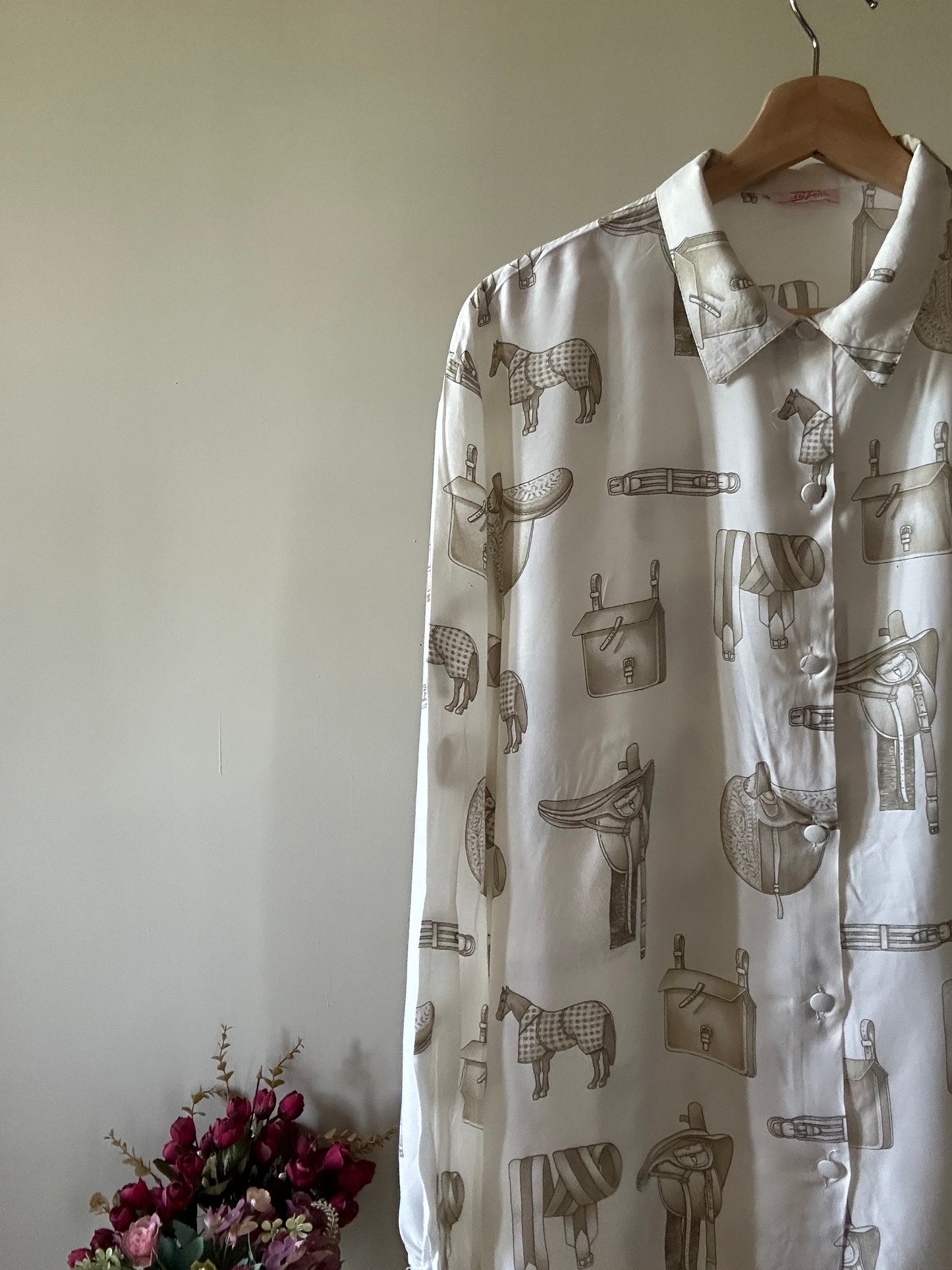 Vintage Acquli & Sapone Abstract Print Shirt
