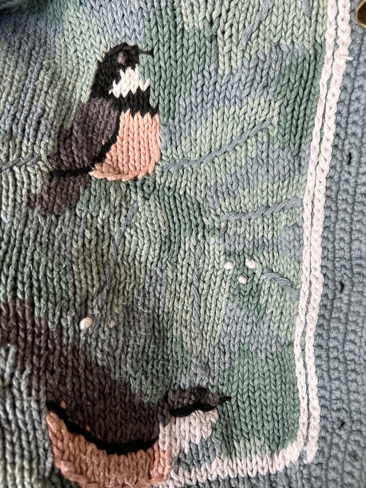 Vintage Orvis Embroidered Knit Cardigan