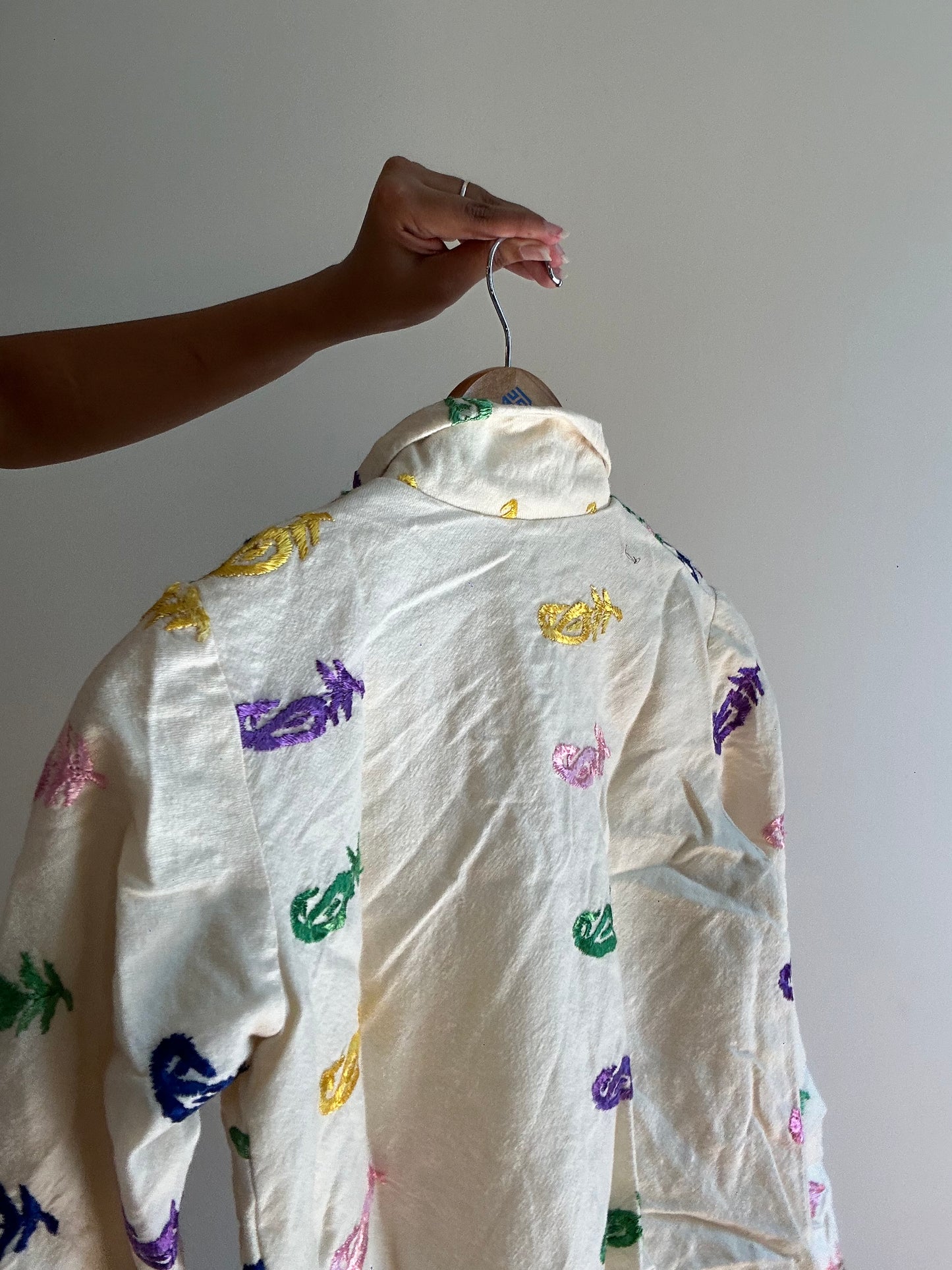 Wool All Embroidered Shaket