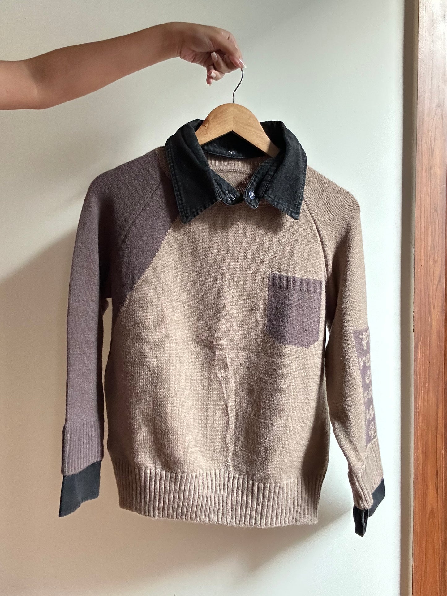 Vintage Detachable Coller Knit Pullover