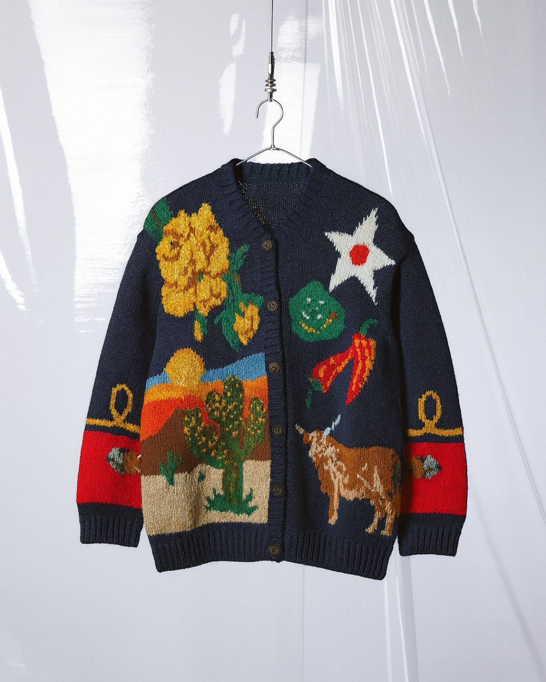 The Eagle’s Eye Vintage Hand Knit Cardigan