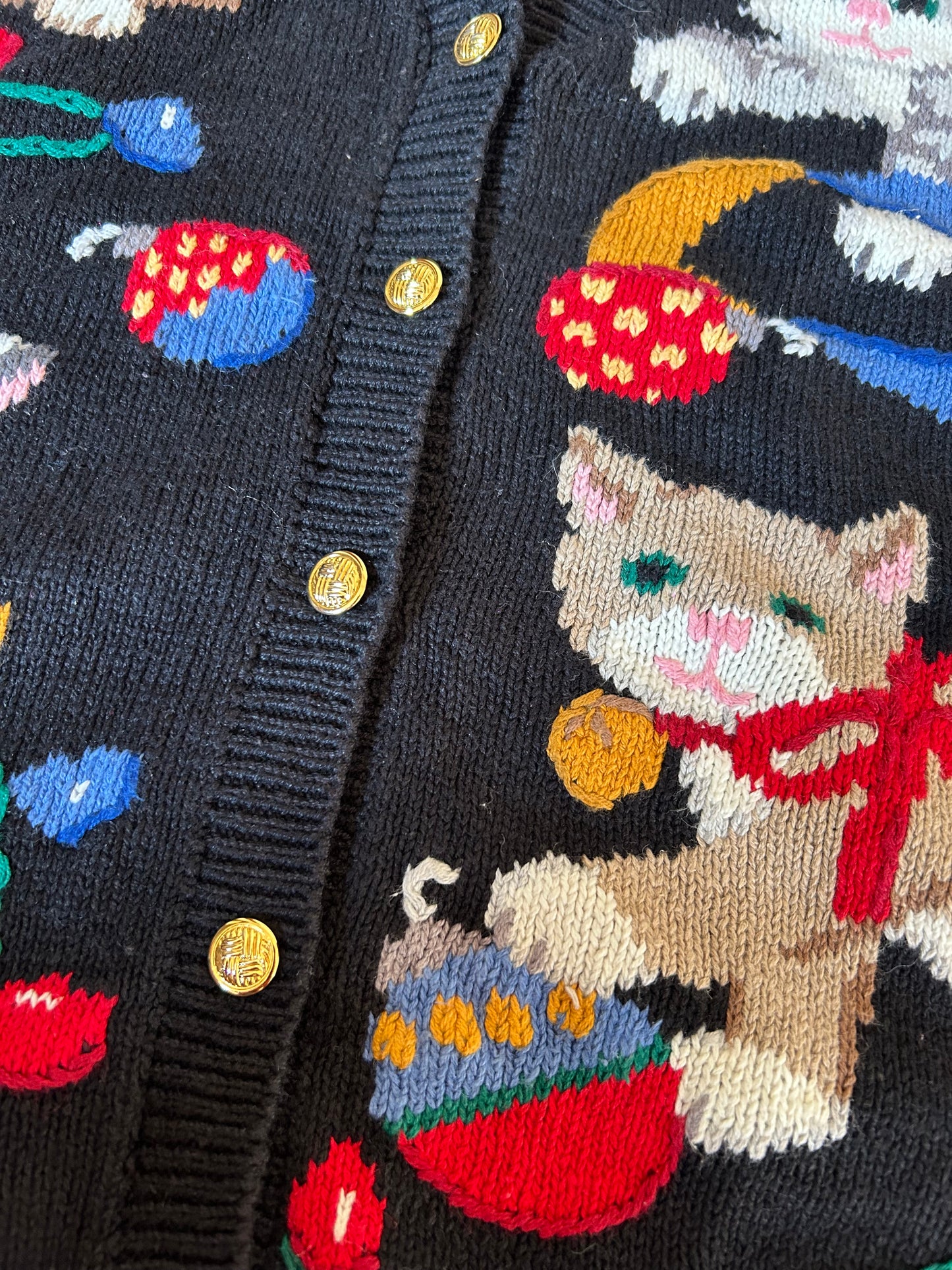 Country Side Classic Vintage Hand Embroidered Knit Vest