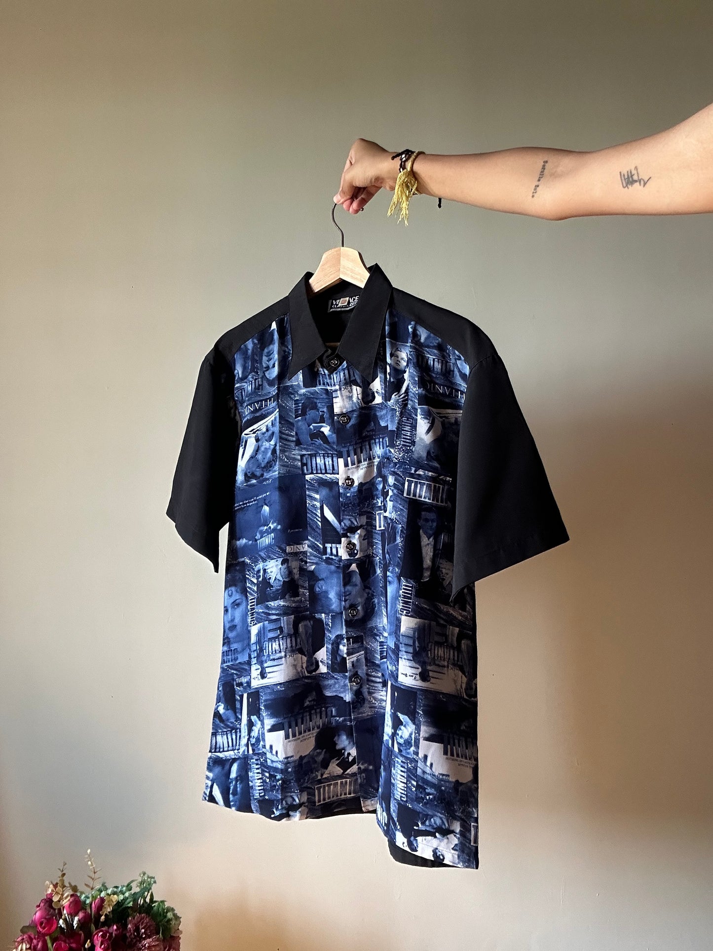 Versace Classic V2 Vintage Titanic Print Shirt
