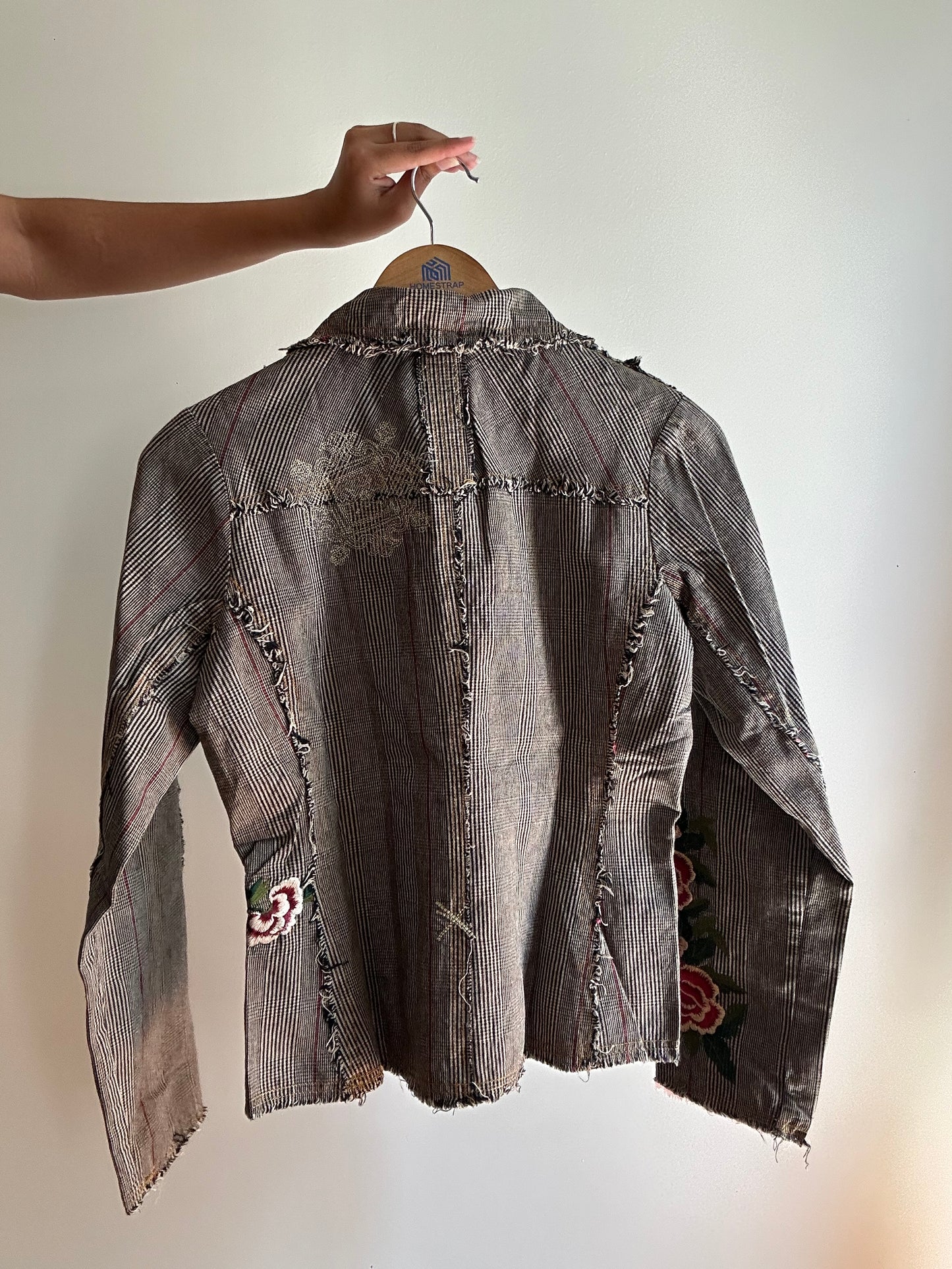 Vintage Patchwork and Embroidery Blazer