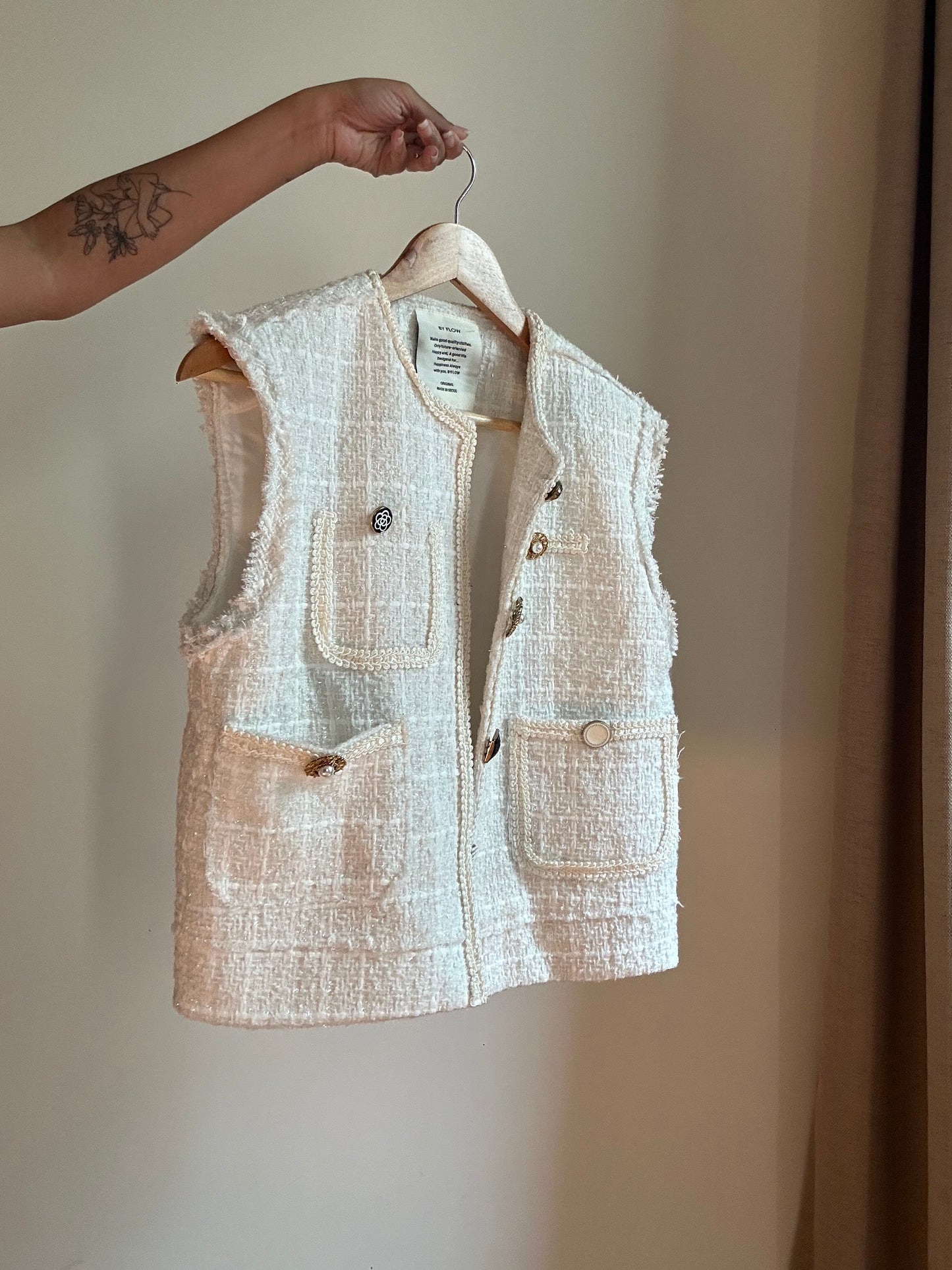 Vintage By Flow Tweed Vest