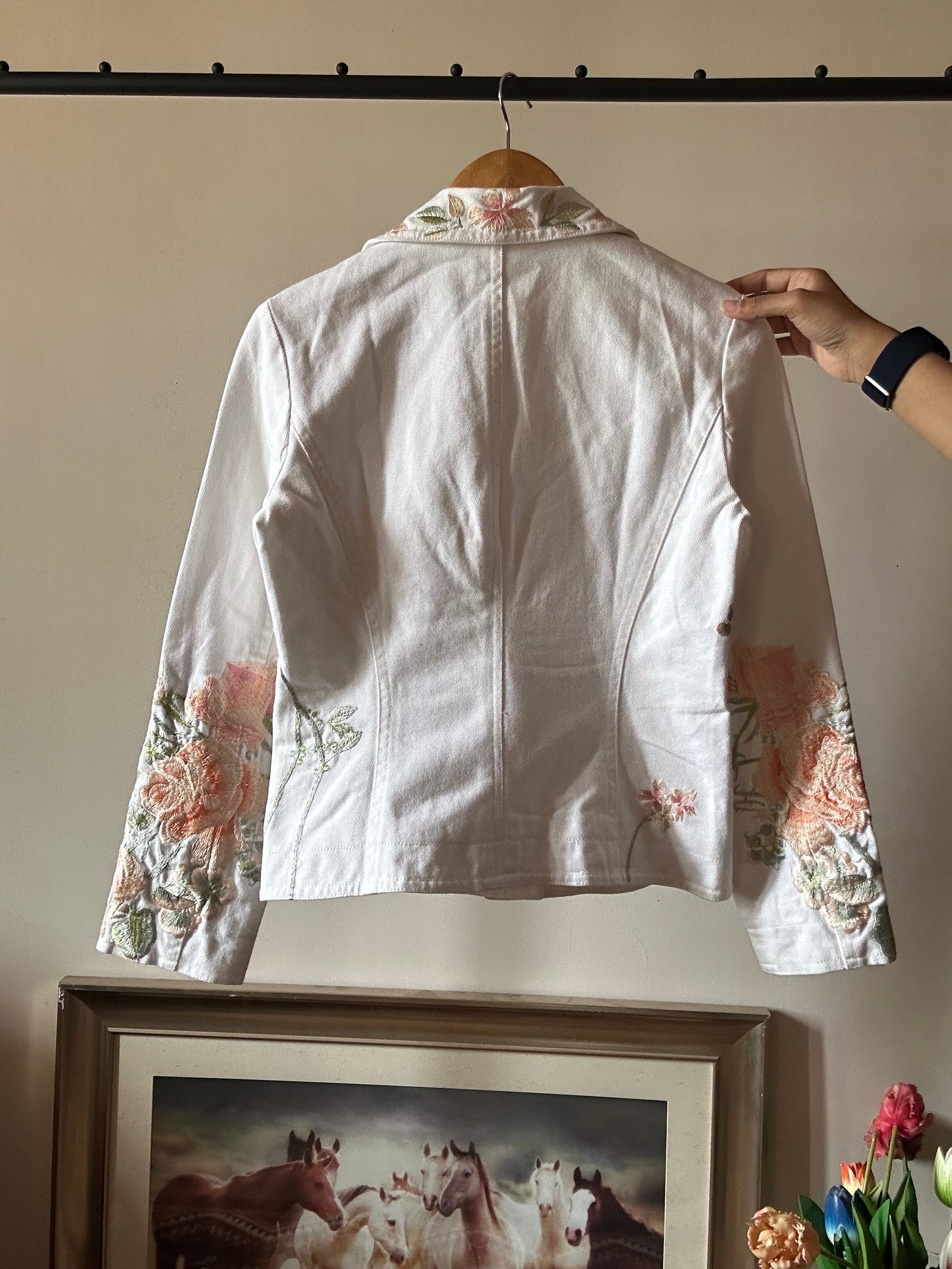 Vintage Armor Jeans Denim Embroidered Jacket