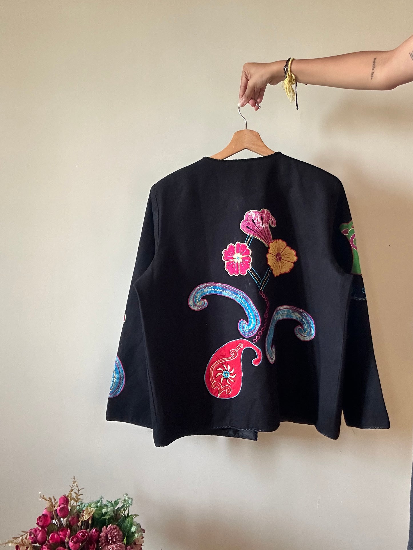 Indigo Moon All Embroidered and Patchwork Shaket