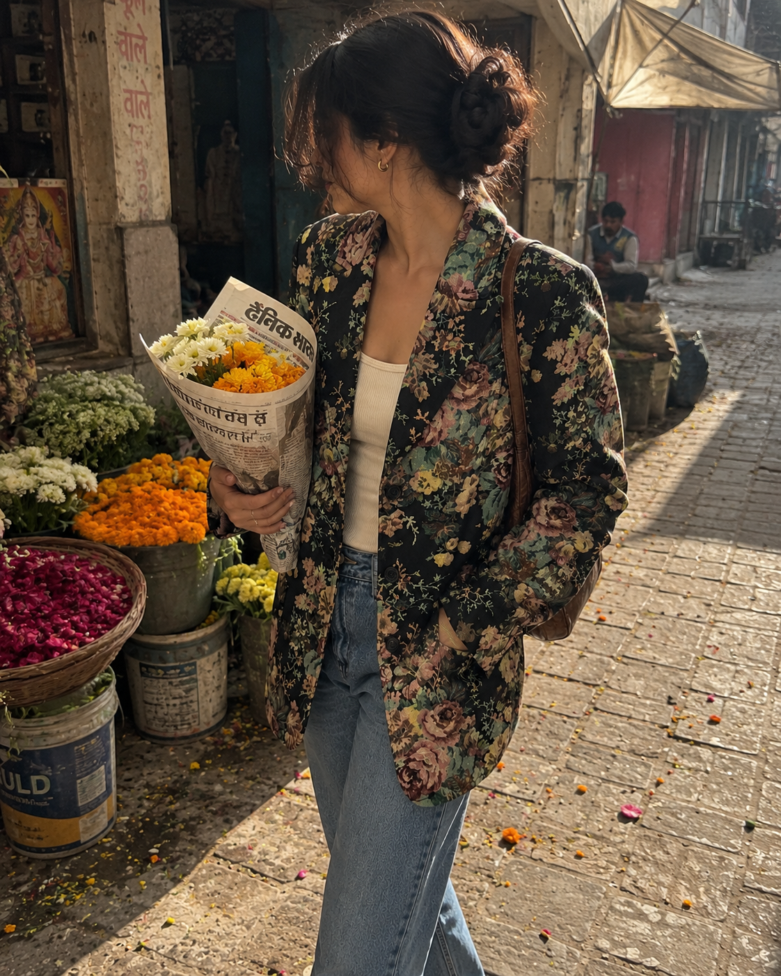 Vintage Floral Blazer