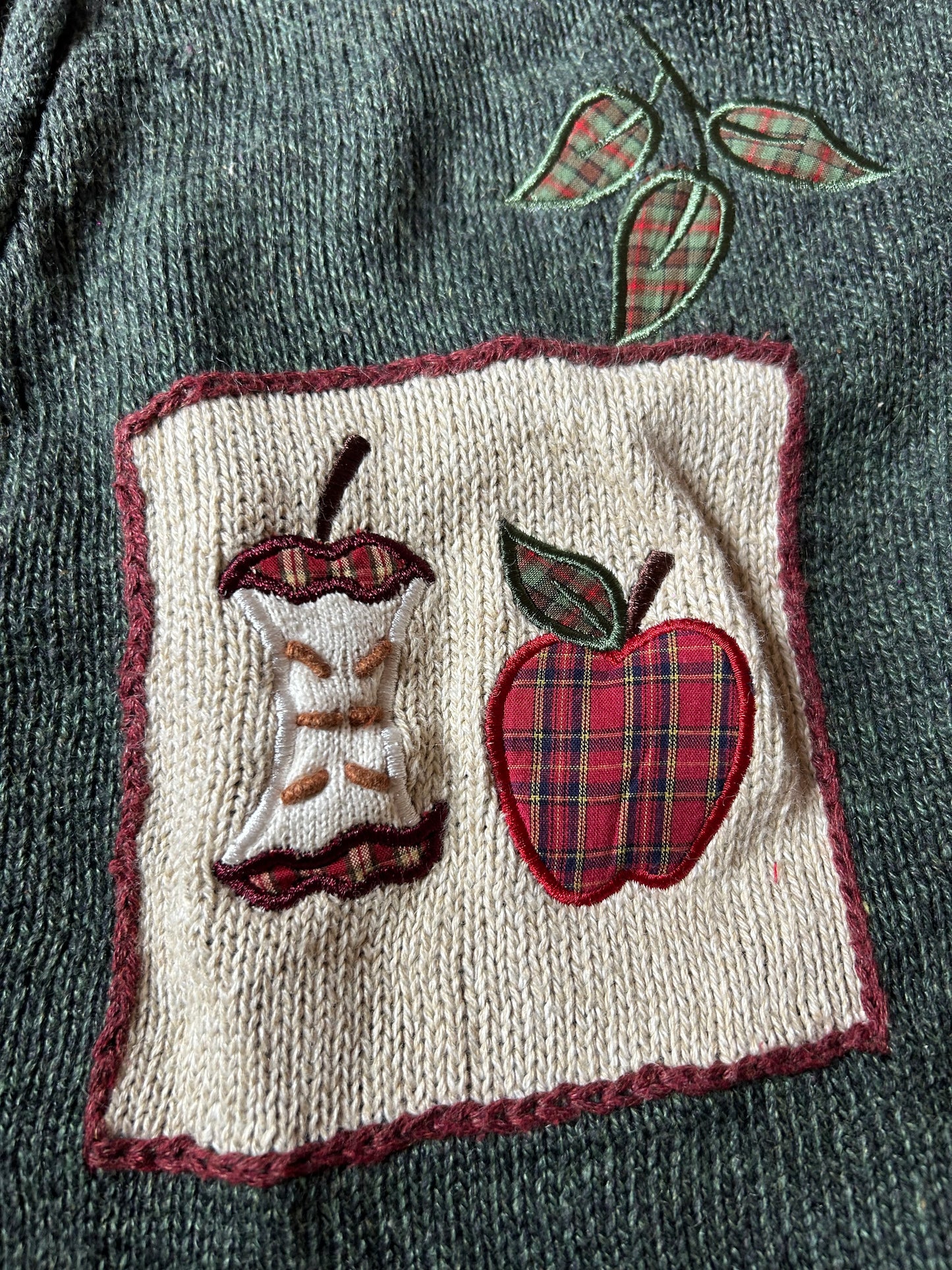 Vintage Mandal Bay Patchwork and Embroidered Knit Cardigan