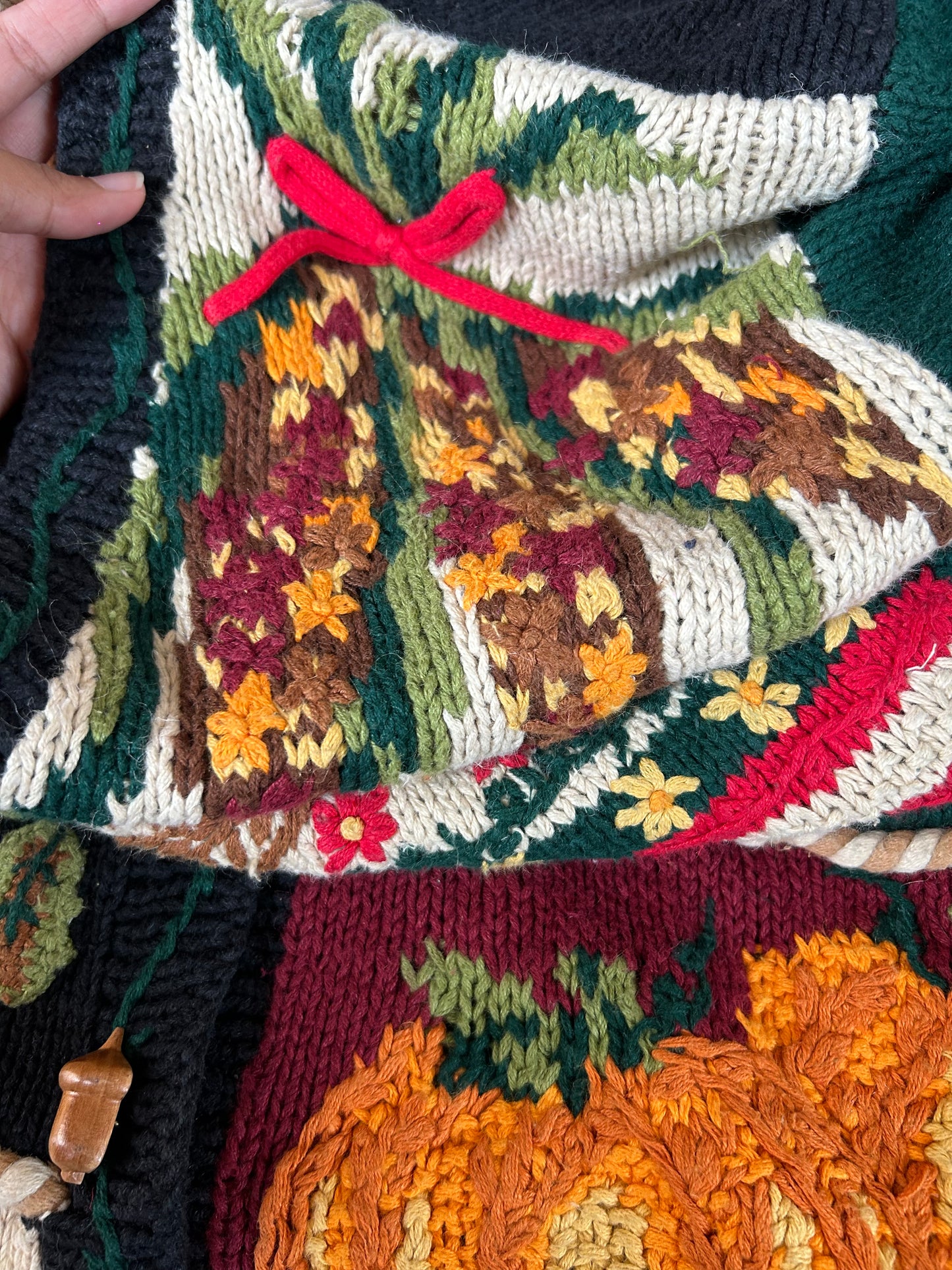 Eagle’s Eye Vintage Hand Knit Cardigan