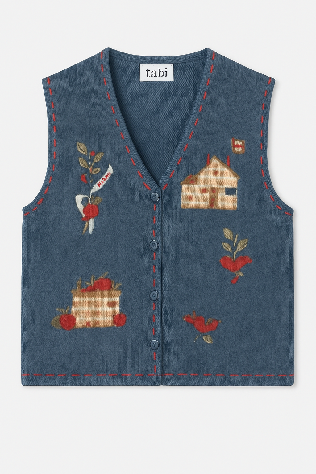 Tabi International Vintage Knit Vest