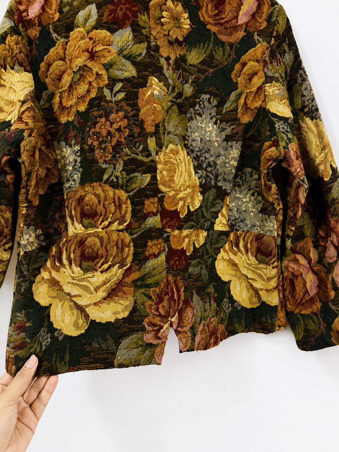 Vintage Rose Manor Tapestry Blazer