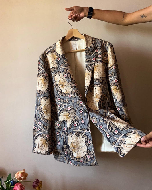 Morris & Co X H&M Abstract Floral Print Blazer