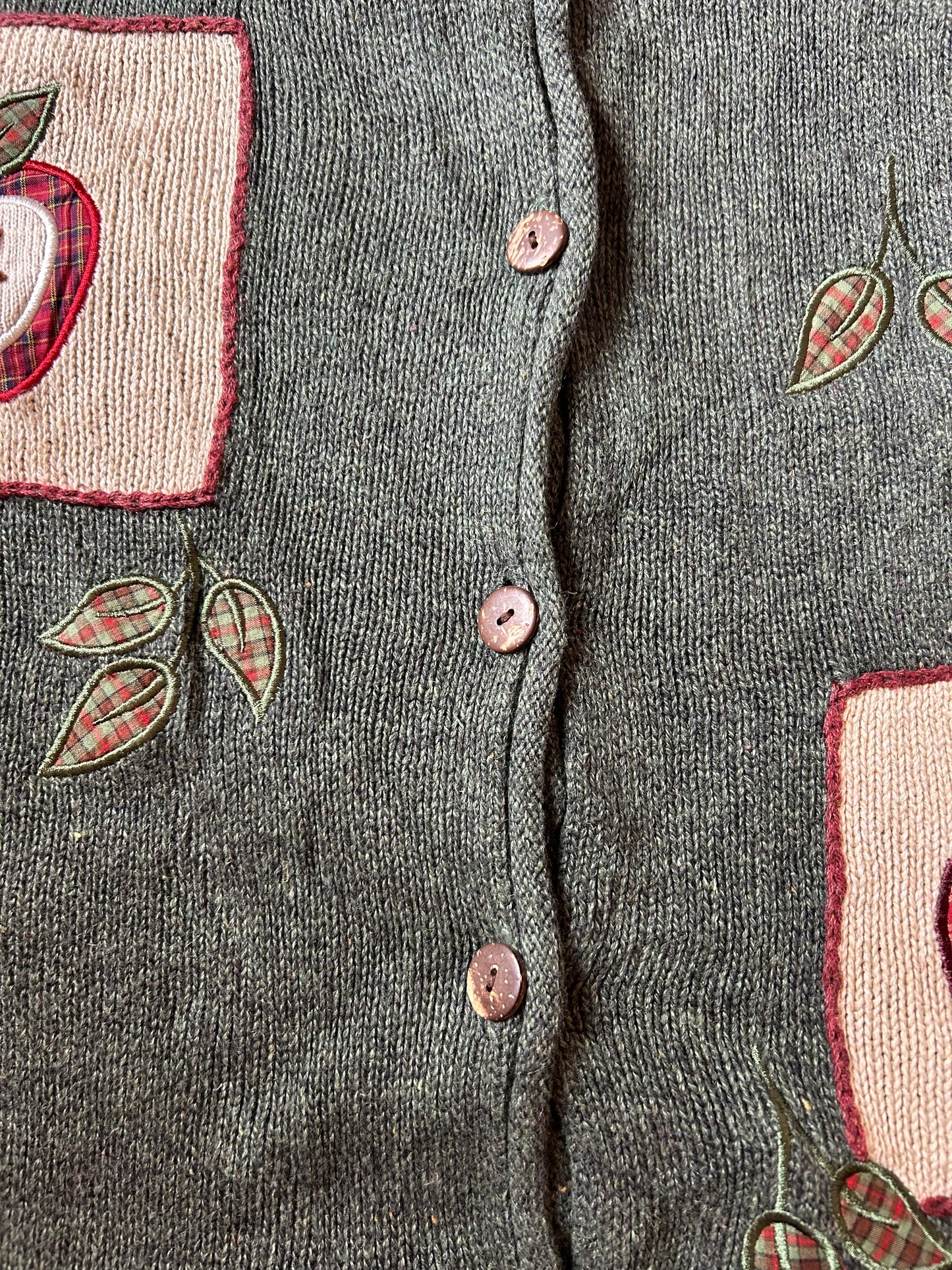 Vintage Mandal Bay Patchwork and Embroidered Knit Cardigan