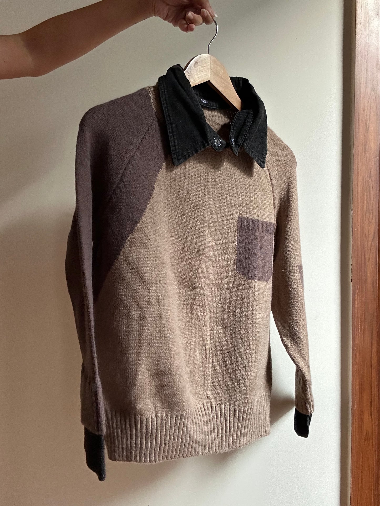 Vintage Detachable Coller Knit Pullover