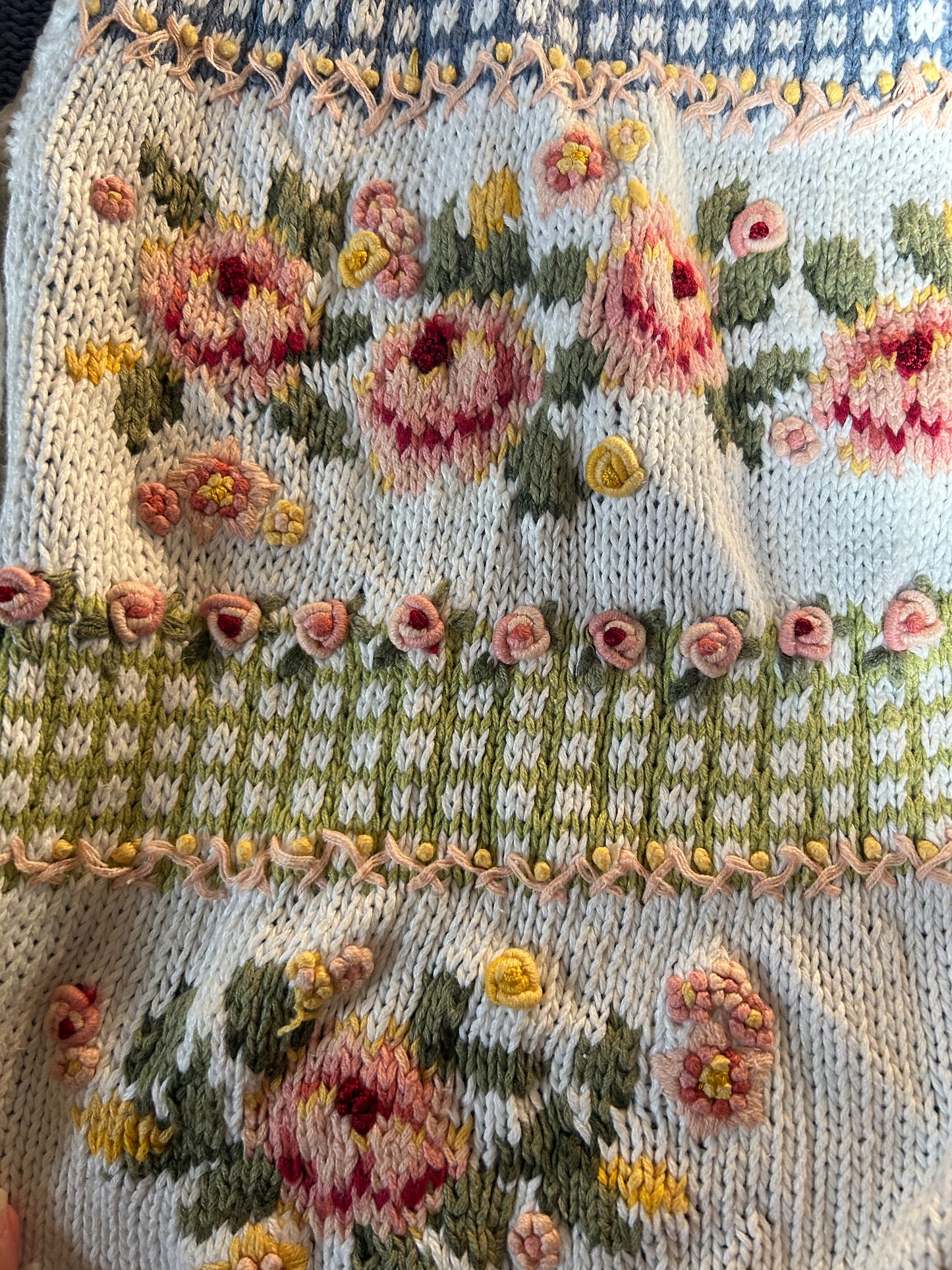 Marisa Christina Vintage Hand Knit Vest